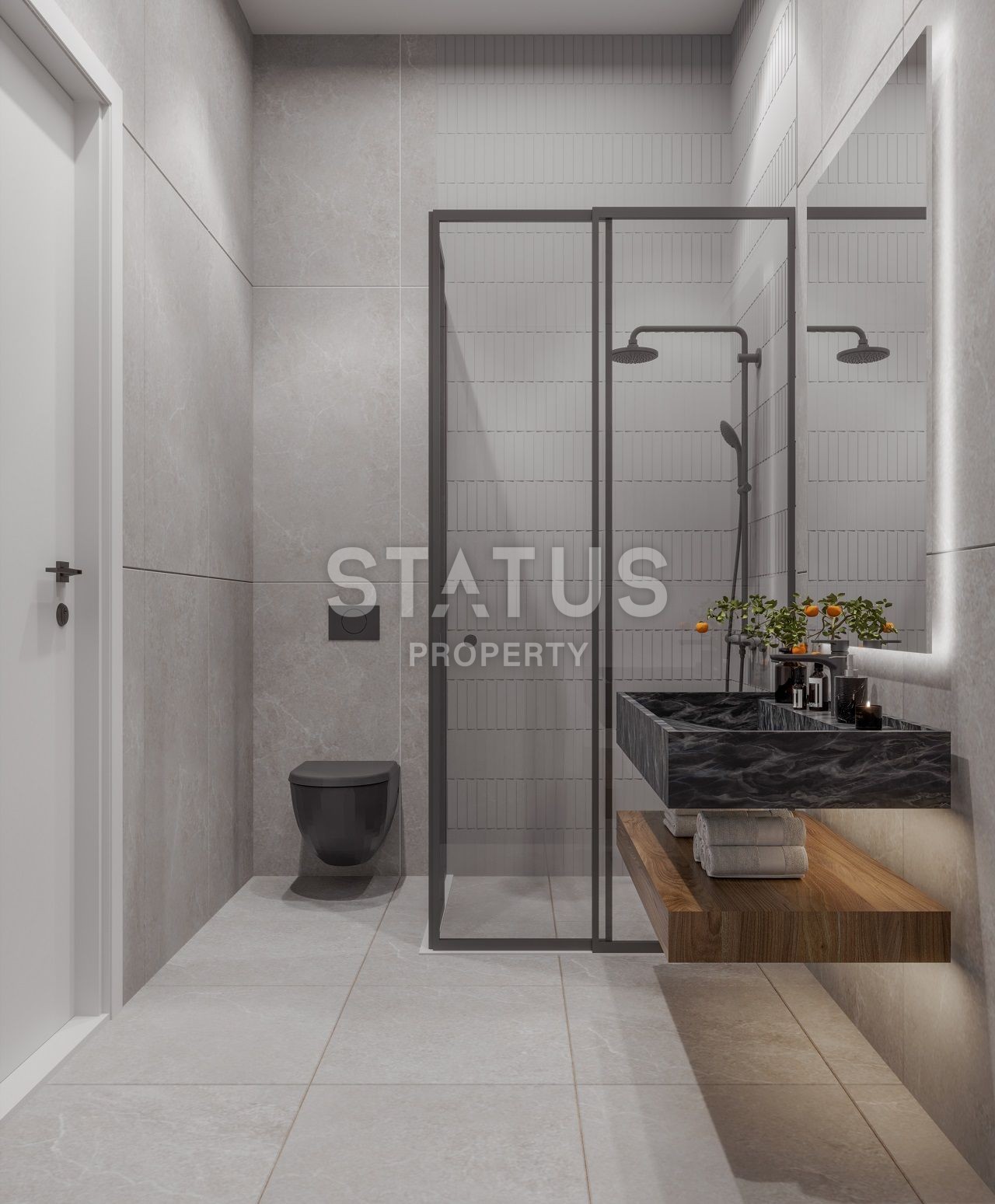 Вилла 4+1 (288 м?) с бассейном и садом в новом комплексе в Алсанджаке фото 19