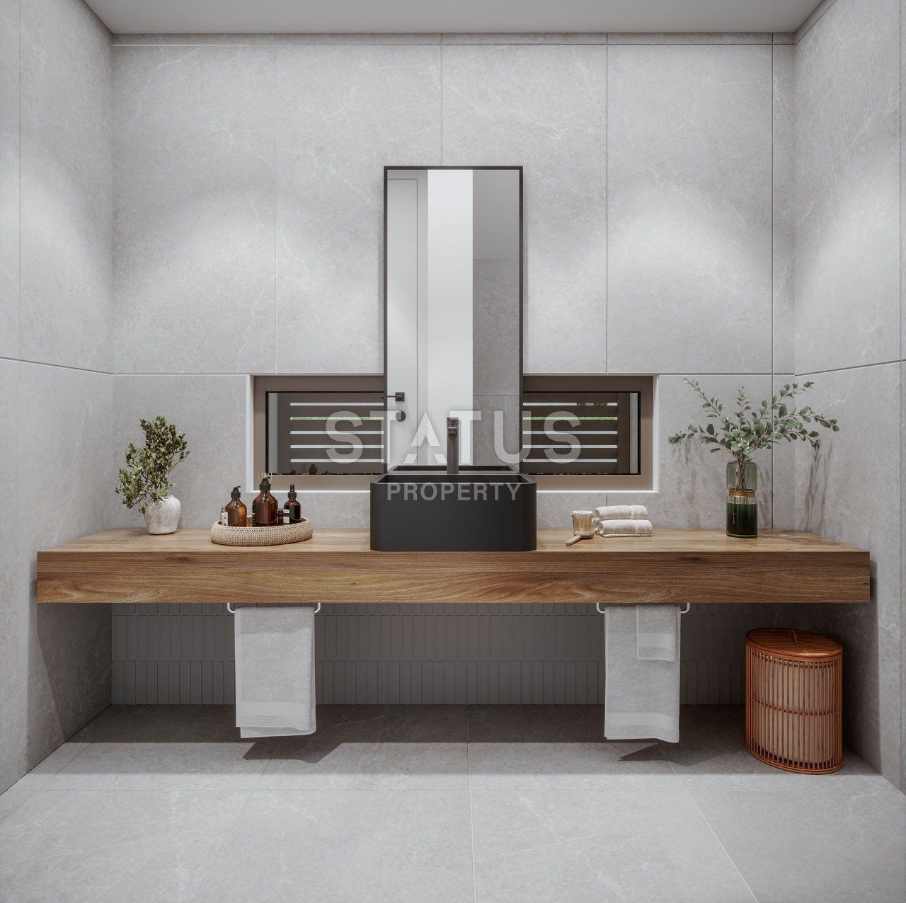 Вилла 4+1 (288 м?) с бассейном и садом в новом комплексе в Алсанджаке фото 20