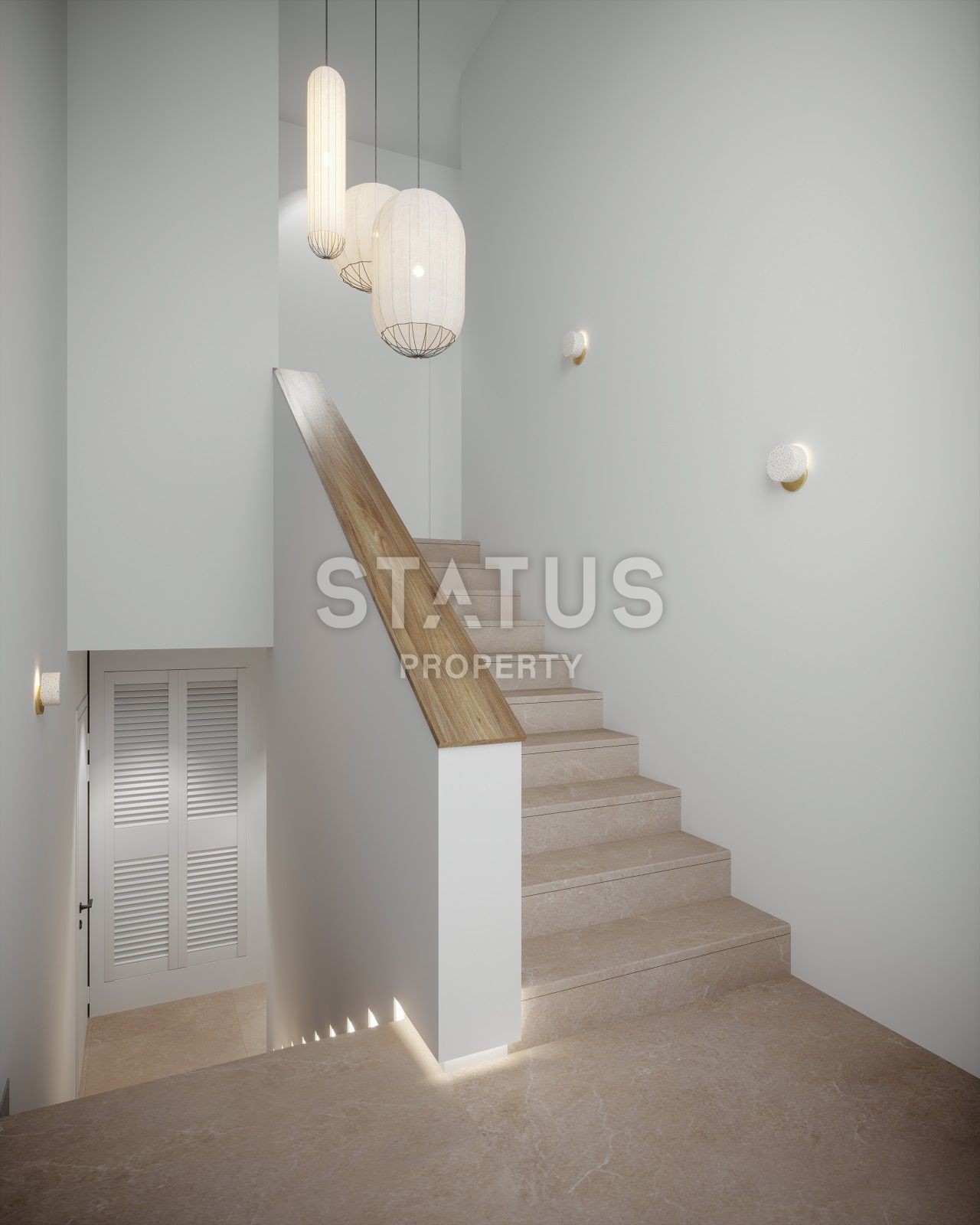 Вилла 4+1 (288 м?) с бассейном и садом в новом комплексе в Алсанджаке фото 21