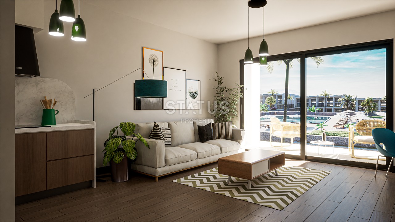 Студия 37 м? с террасой 12  м? в новом комплексе в Эсентепе фото 11