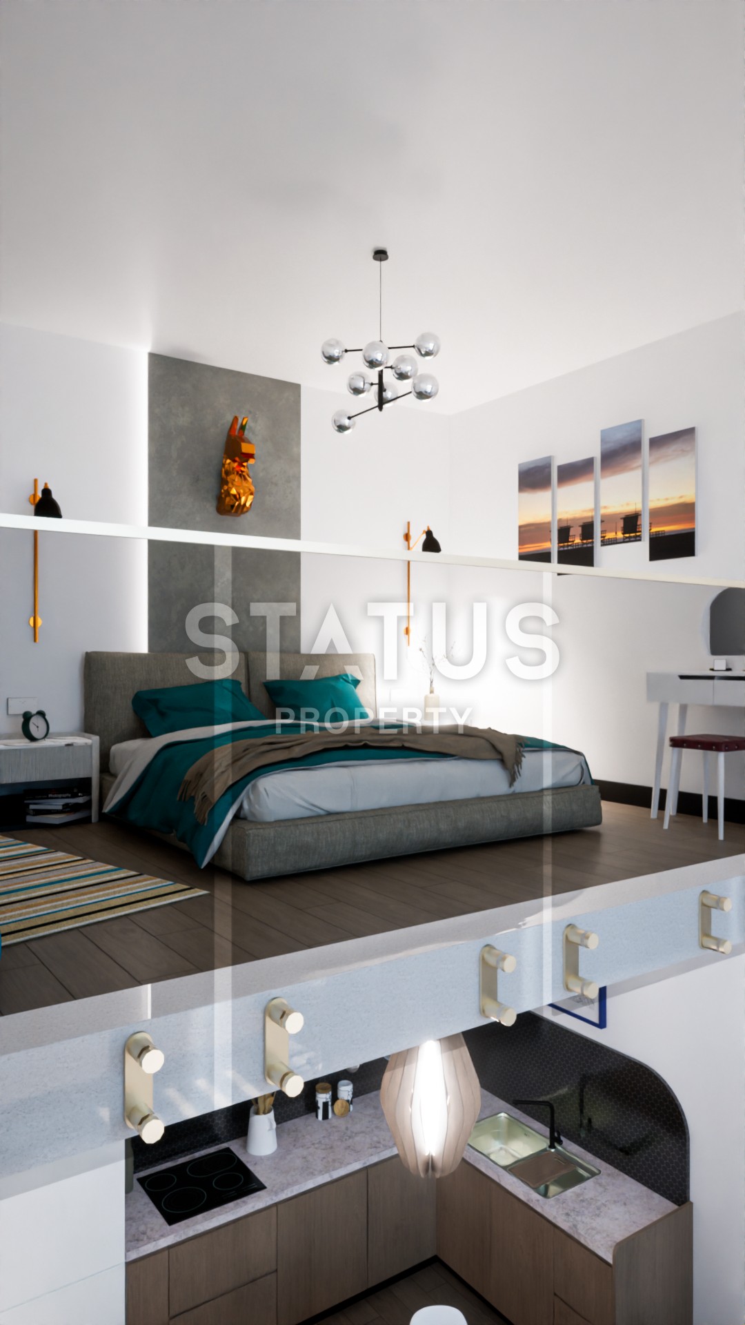 Apartment 1+1 Penthouse 57 m? in a new complex 200 meters from the sea фото 16