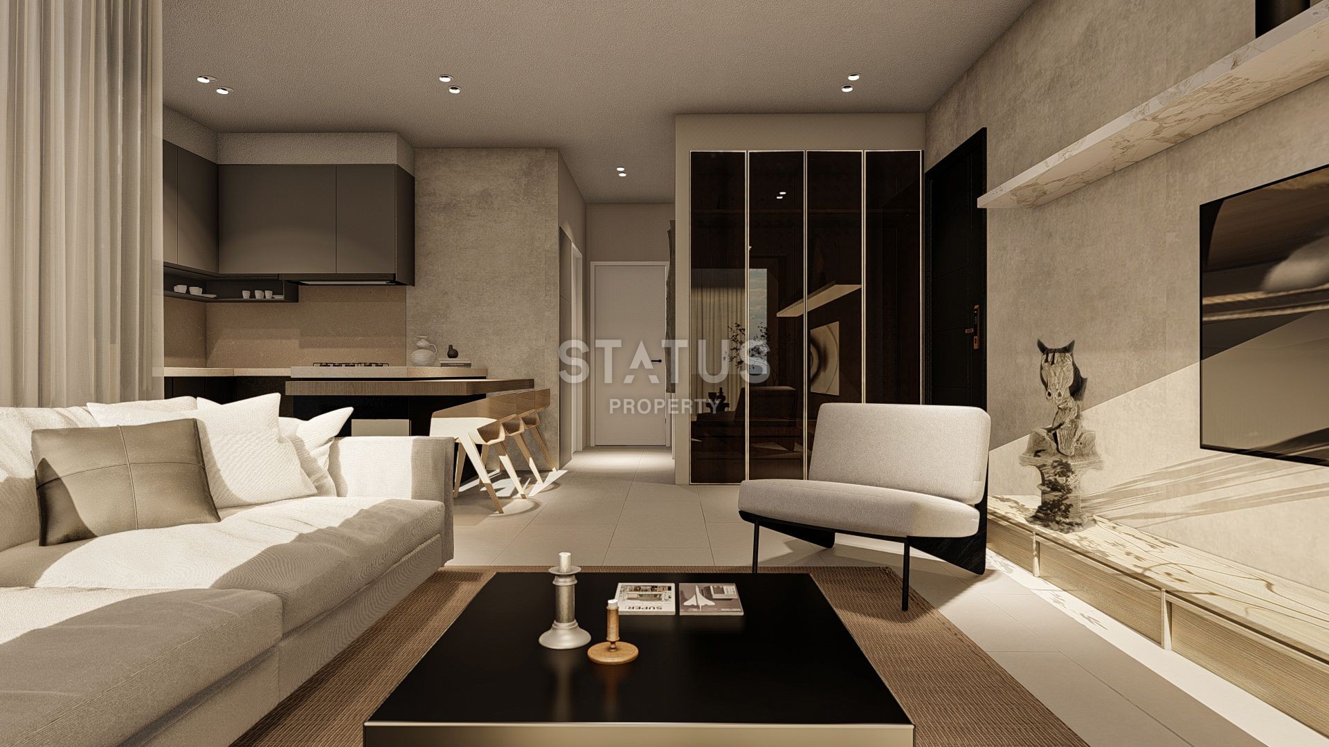 Трехкомнатная квартира Penthouse 95 м? в новом комплексе в Лапте фото 1