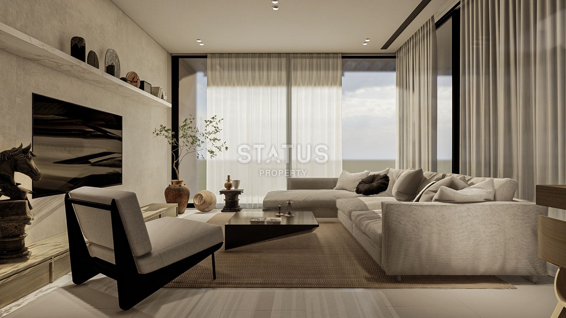 Трехкомнатная квартира Penthouse 95 м? в новом комплексе в Лапте фото 4