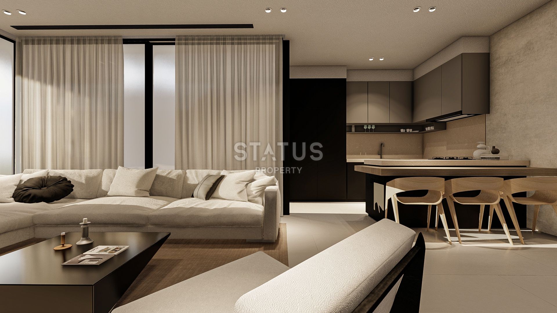 Современная вилла 4+1 (325м?) с бассейном в новом комплексе в Лапте фото 3