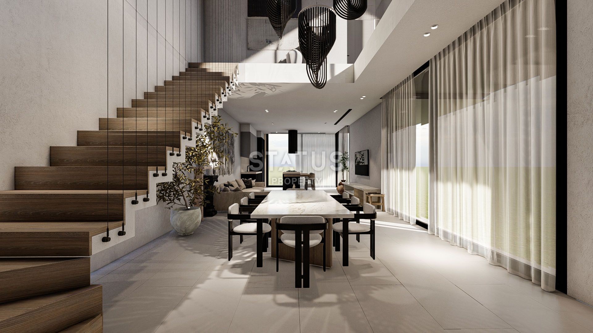 Современная вилла 4+1 (325м?) с бассейном в новом комплексе в Лапте фото 7