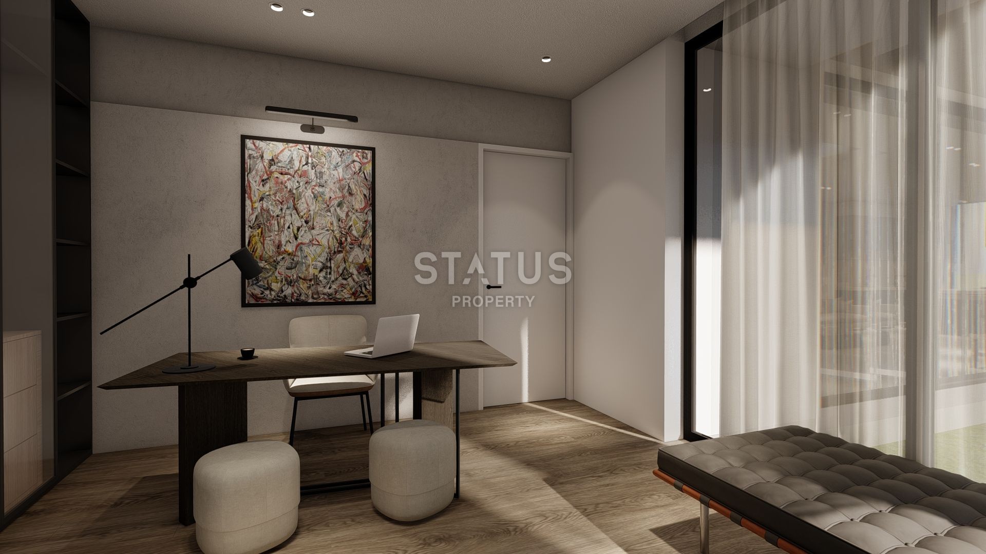 Современная вилла 4+1 (325м?) с бассейном в новом комплексе в Лапте фото 8