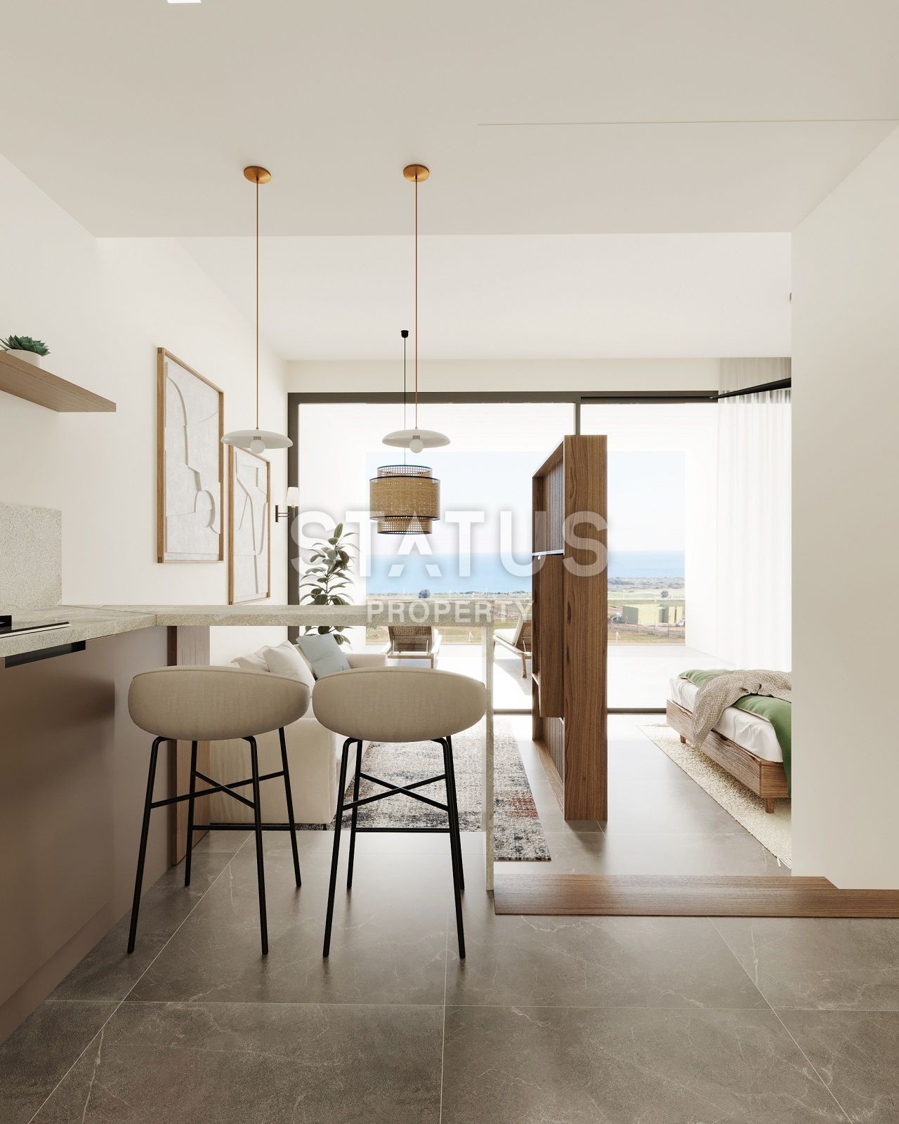 Студия Penthouse 37 м? с частным бассейном 15  м? в новом комплексе фото 19