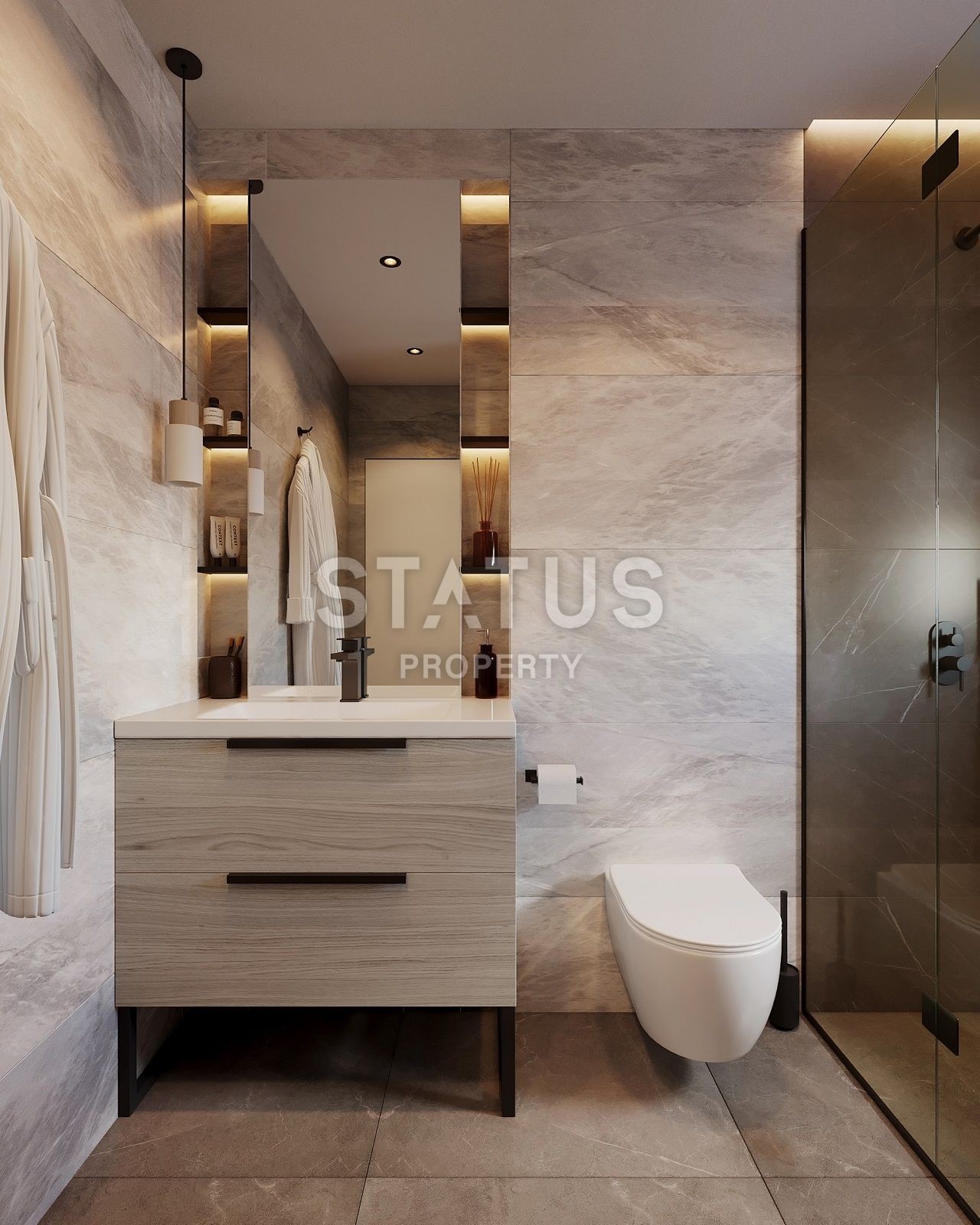 Студия Penthouse 37 м? с частным бассейном 15  м? в новом комплексе фото 25