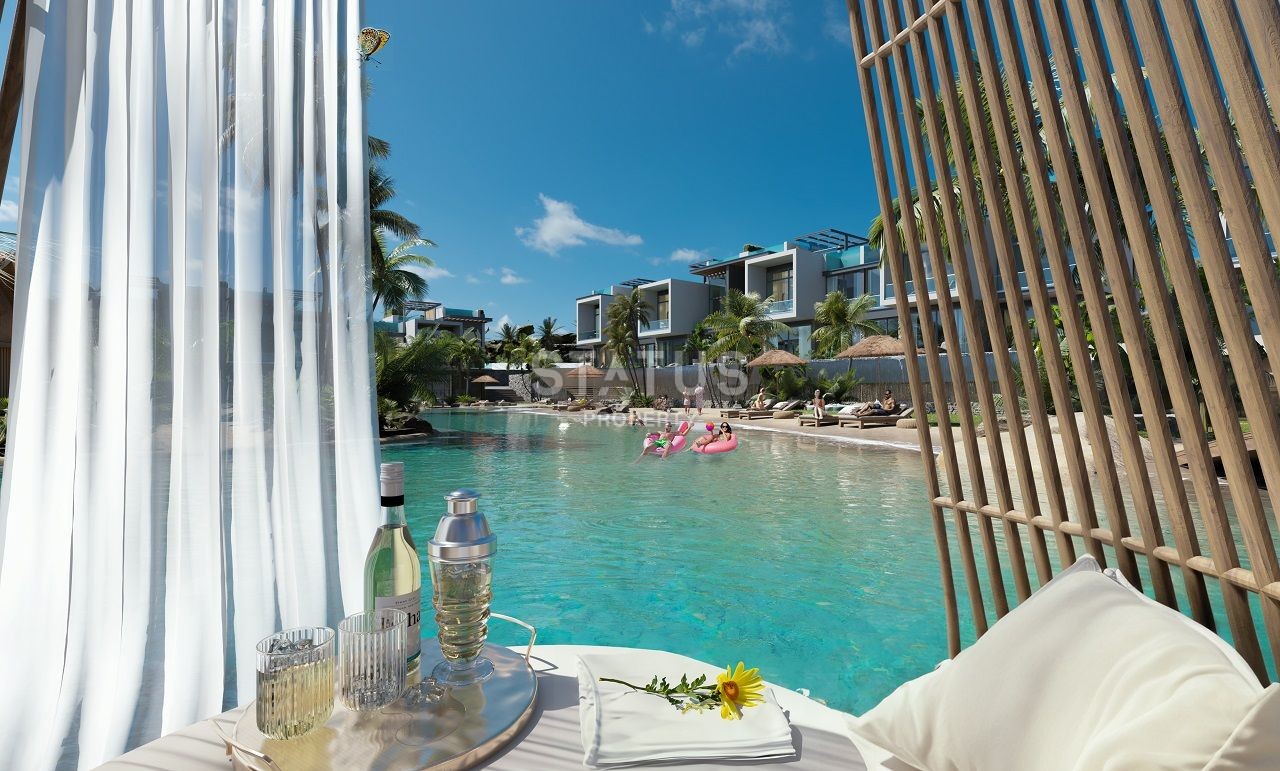 Двухкомнатная квартира 37 м? с мезонином, террасой и бассейном в новом комплексе в Эсентепе фото 5