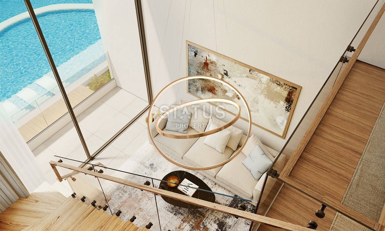 Двухкомнатная квартира 37 м? с мезонином, террасой и бассейном в новом комплексе в Эсентепе фото 23