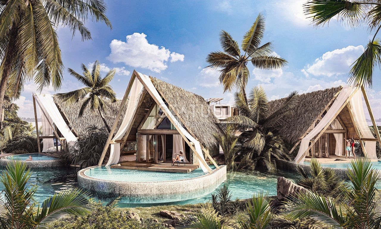 Бунгало 35  м? с мезонином, террасой и личным островным бассейном в новом комплексе фото 4