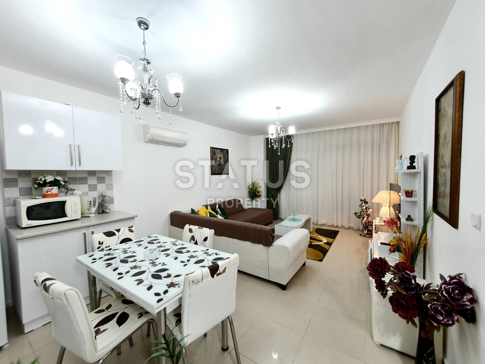 Уютная квартира 1+1 с видом на море в районе Махмутлар, 70 м2 фото 11