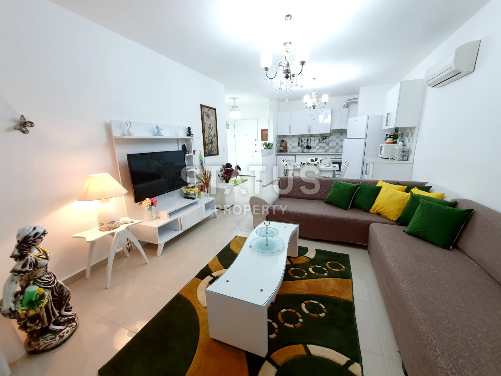 Уютная квартира 1+1 с видом на море в районе Махмутлар, 70 м2 фото 13