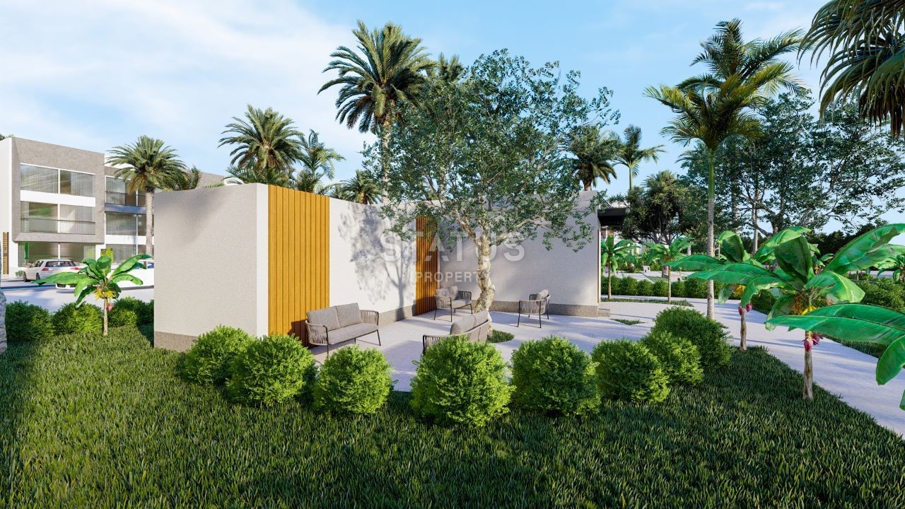 Студия Penthouse 38,8 м? в новом комплексе в 600 метрах от пляжа в Искеле фото 15