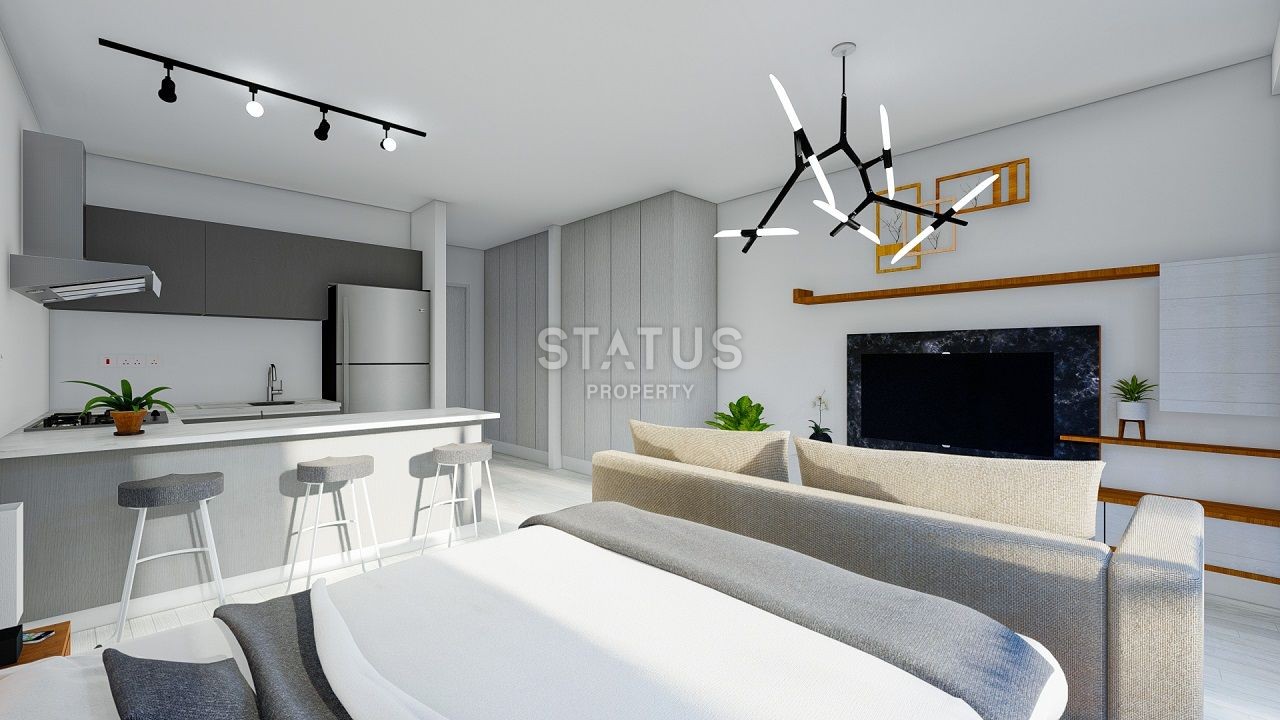 Студия Penthouse 38,8 м? в новом комплексе в 600 метрах от пляжа в Искеле фото 18