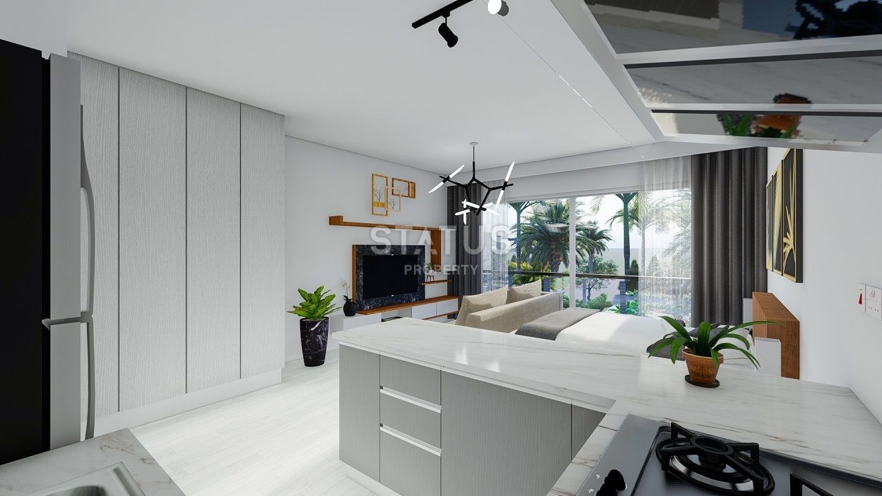 Студия Penthouse 38,8 м? в новом комплексе в 600 метрах от пляжа в Искеле фото 19