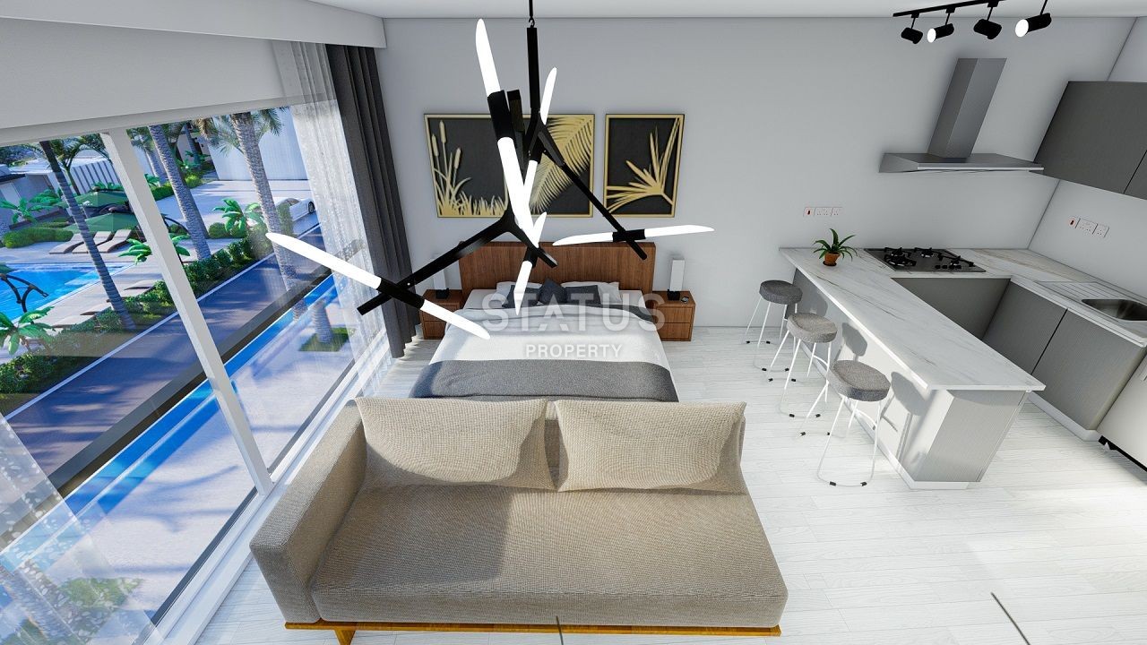 Студия Penthouse 38,8 м? в новом комплексе в 600 метрах от пляжа в Искеле фото 22