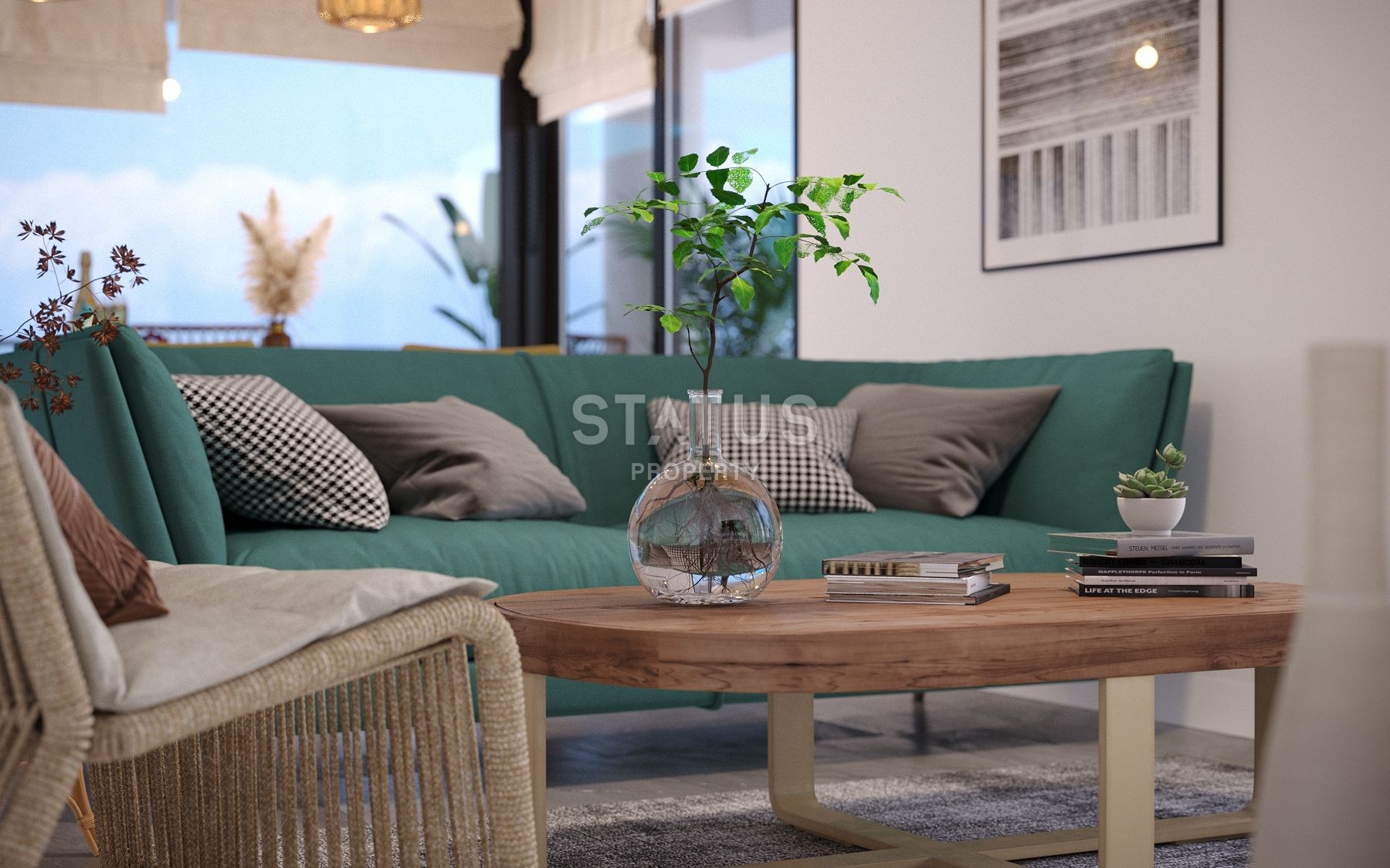 Двухкомнатная квартира 59  м? в новом комплексе в Гюзельюрте фото 15