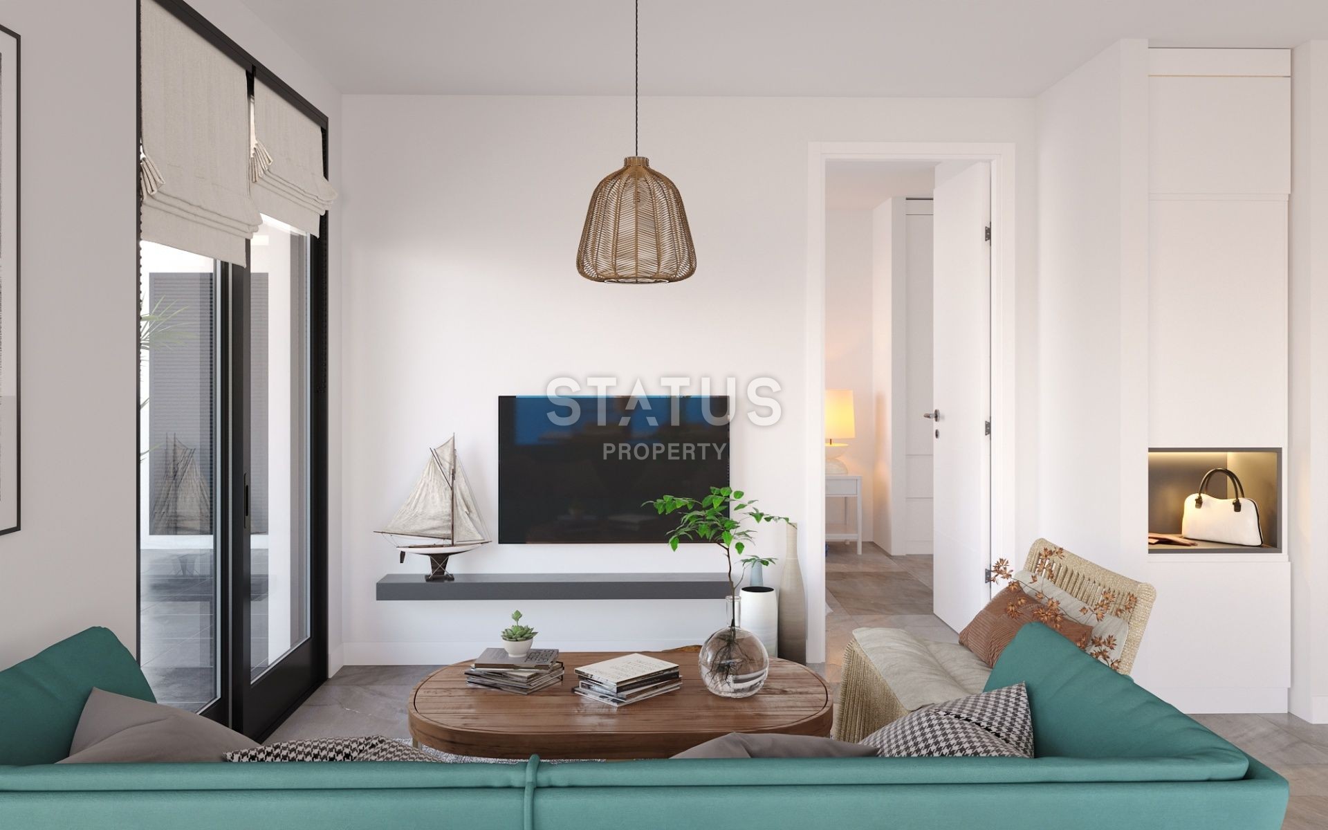 Двухкомнатная квартира 59  м? в новом комплексе в Гюзельюрте фото 19