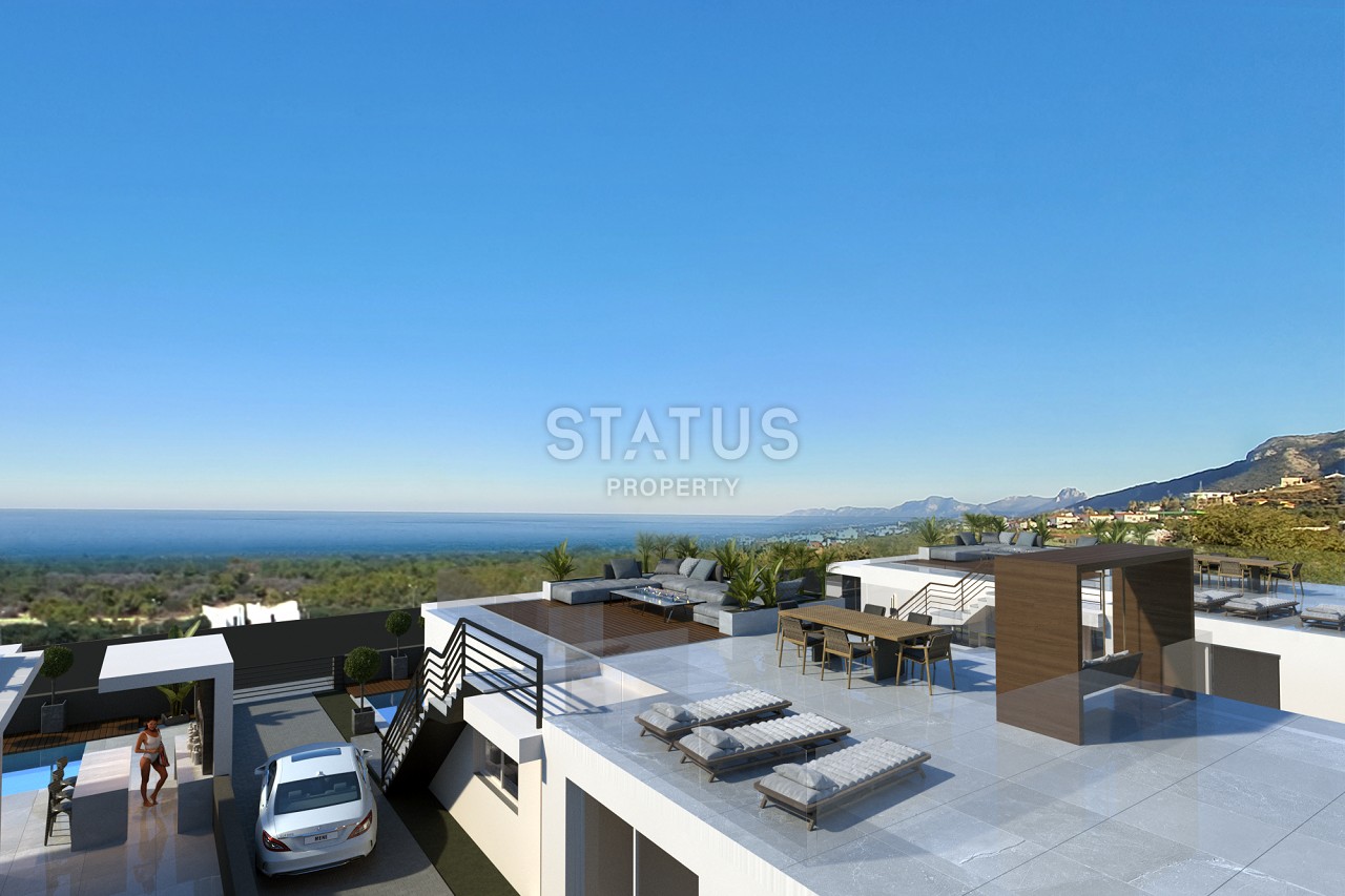 Bungalow 3+1 (130 m? ) with a swimming pool in a new complex in Esentepe фото 4