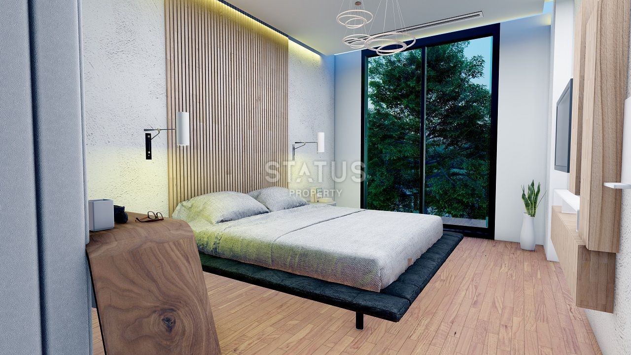 Bungalow 3+1 (130 m? ) with a swimming pool in a new complex in Esentepe фото 8