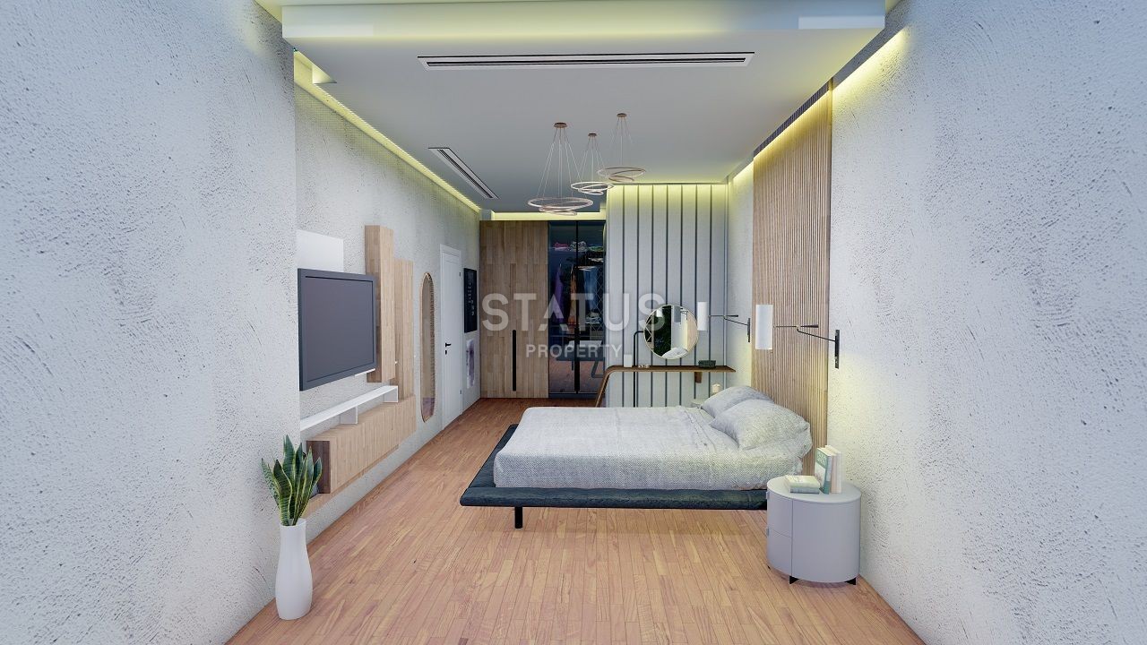 Bungalow 3+1 (130 m? ) with a swimming pool in a new complex in Esentepe фото 9