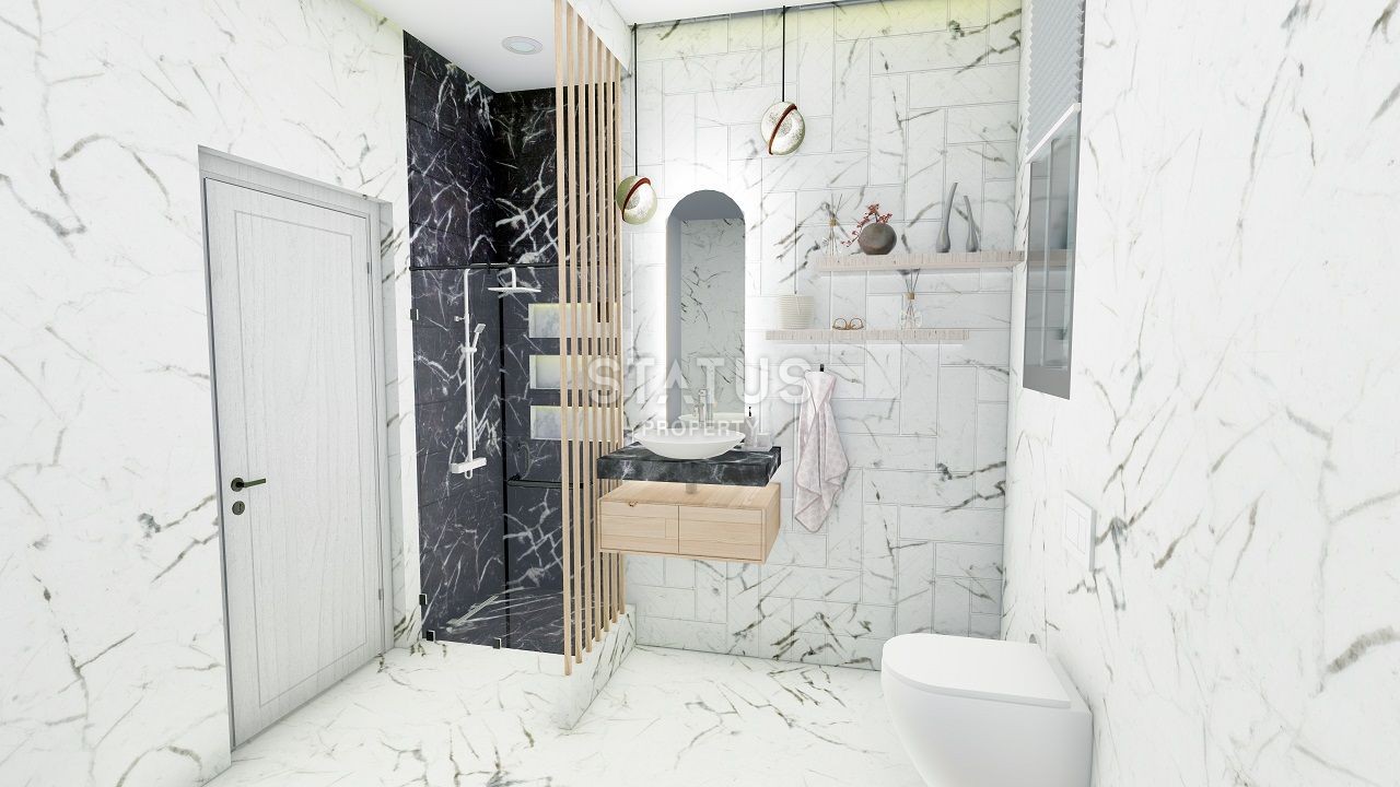 Bungalow 3+1 (130 m? ) with a swimming pool in a new complex in Esentepe фото 10