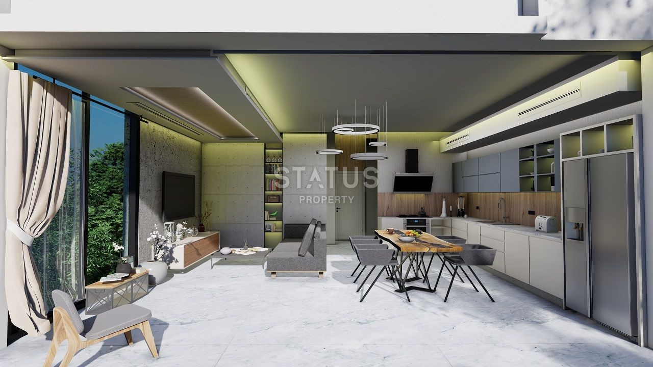 Bungalow 3+1 (130 m? ) with a swimming pool in a new complex in Esentepe фото 13