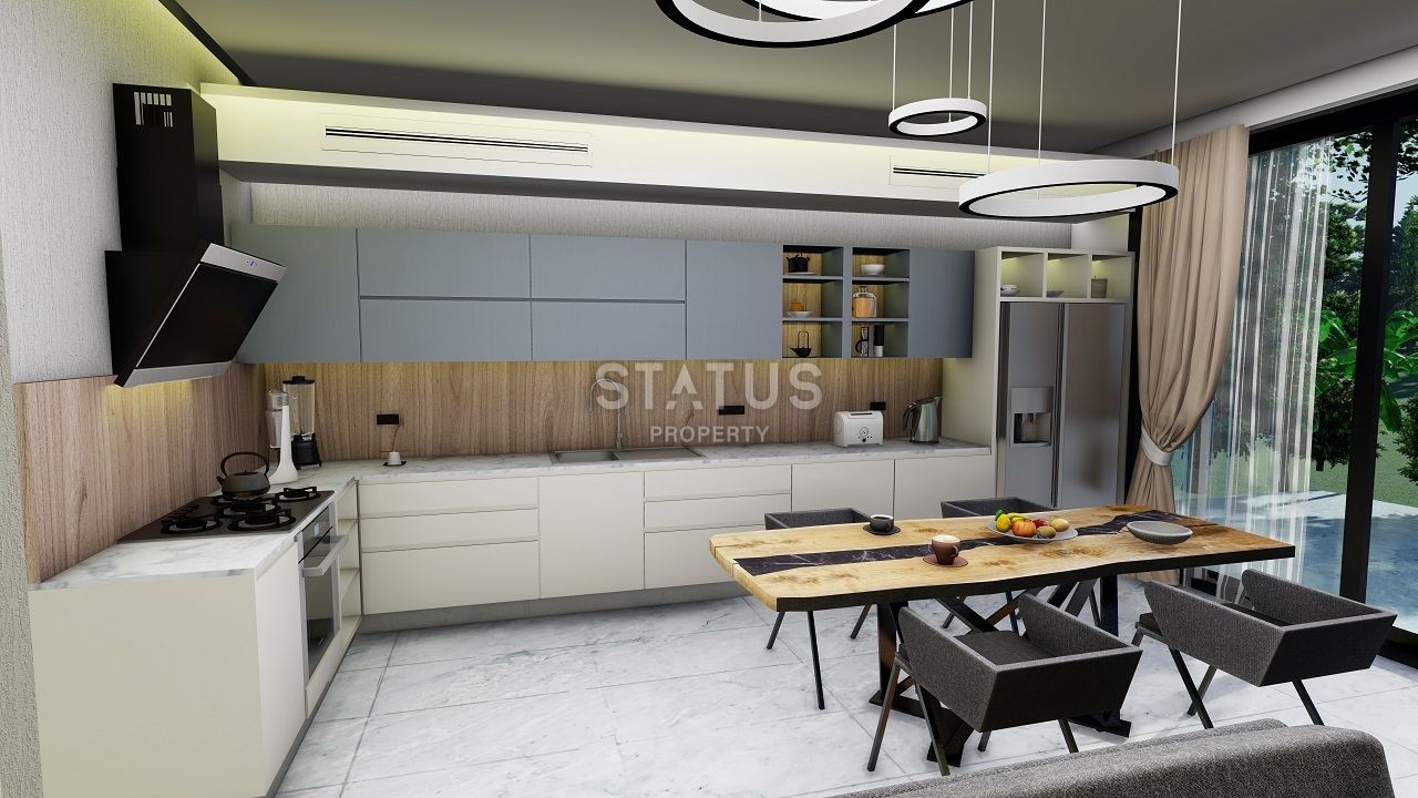 Bungalow 3+1 (130 m? ) with a swimming pool in a new complex in Esentepe фото 14