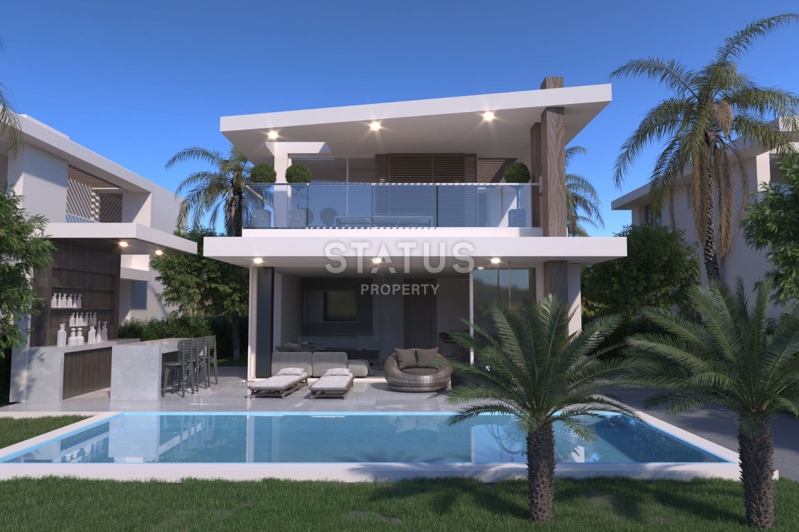 Вилла Duplex 3+1(140 м? ) с бассейном в новом комплексе в Эсентепе фото 9