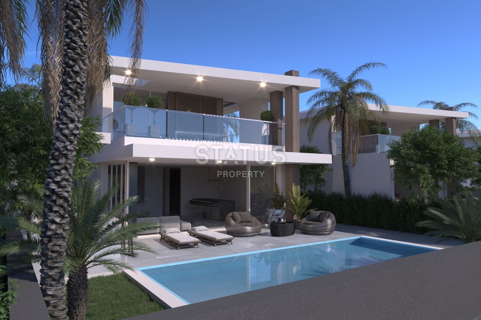 Вилла Duplex 3+1(140 м? ) с бассейном в новом комплексе в Эсентепе фото 11