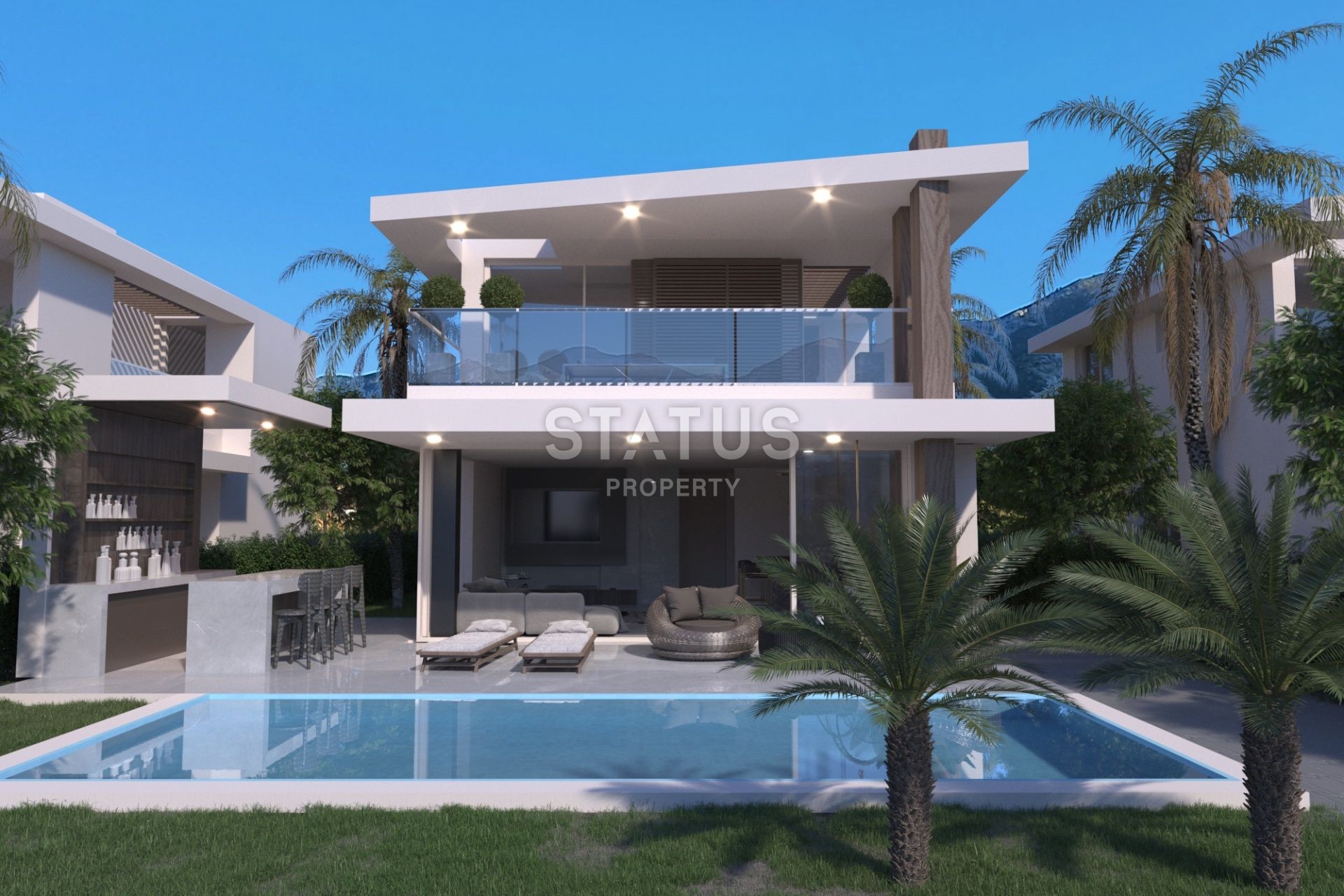 Вилла Duplex 3+1(140 м? ) с бассейном в новом комплексе в Эсентепе фото 14