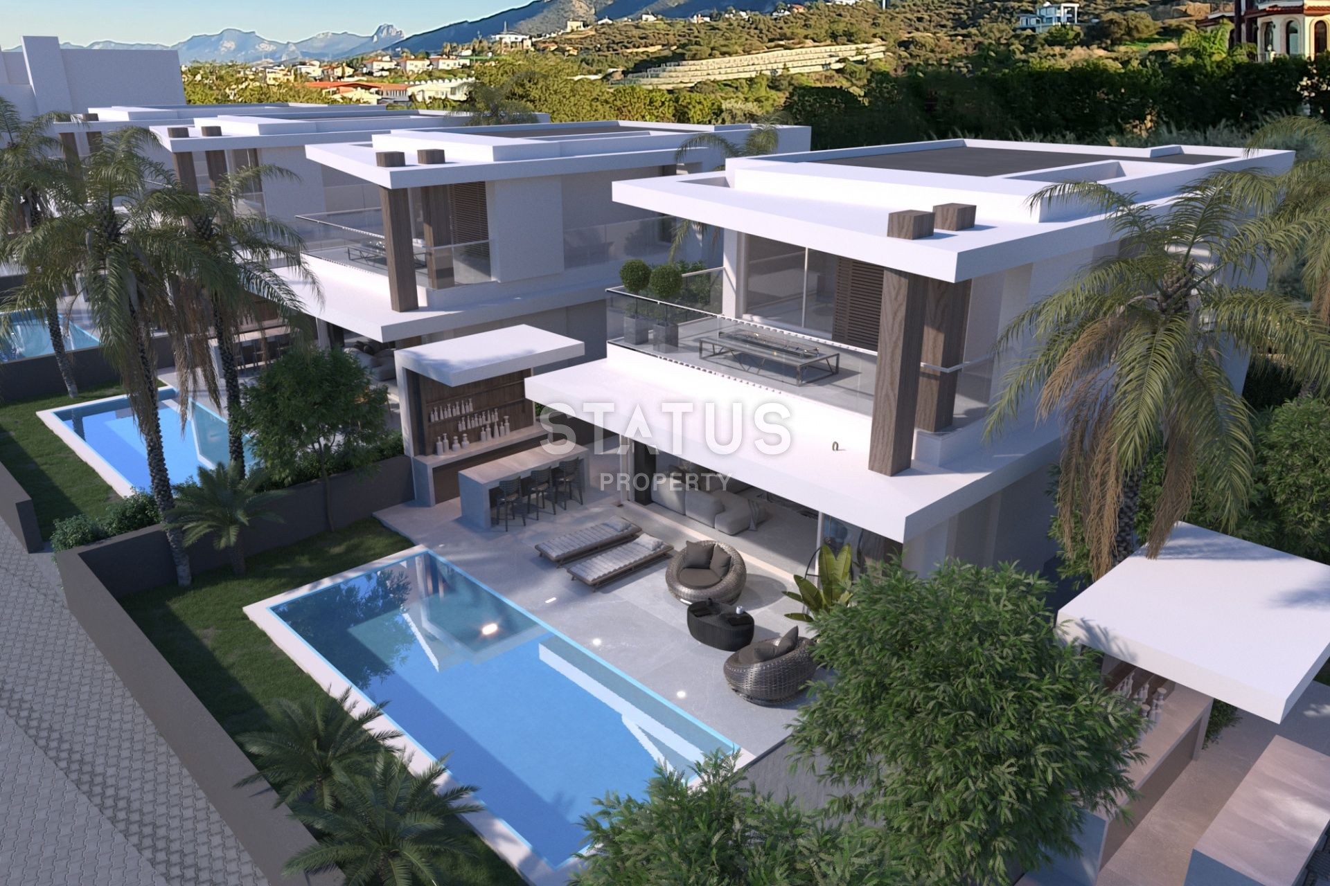 Вилла Duplex 3+1(140 м? ) с бассейном в новом комплексе в Эсентепе фото 15