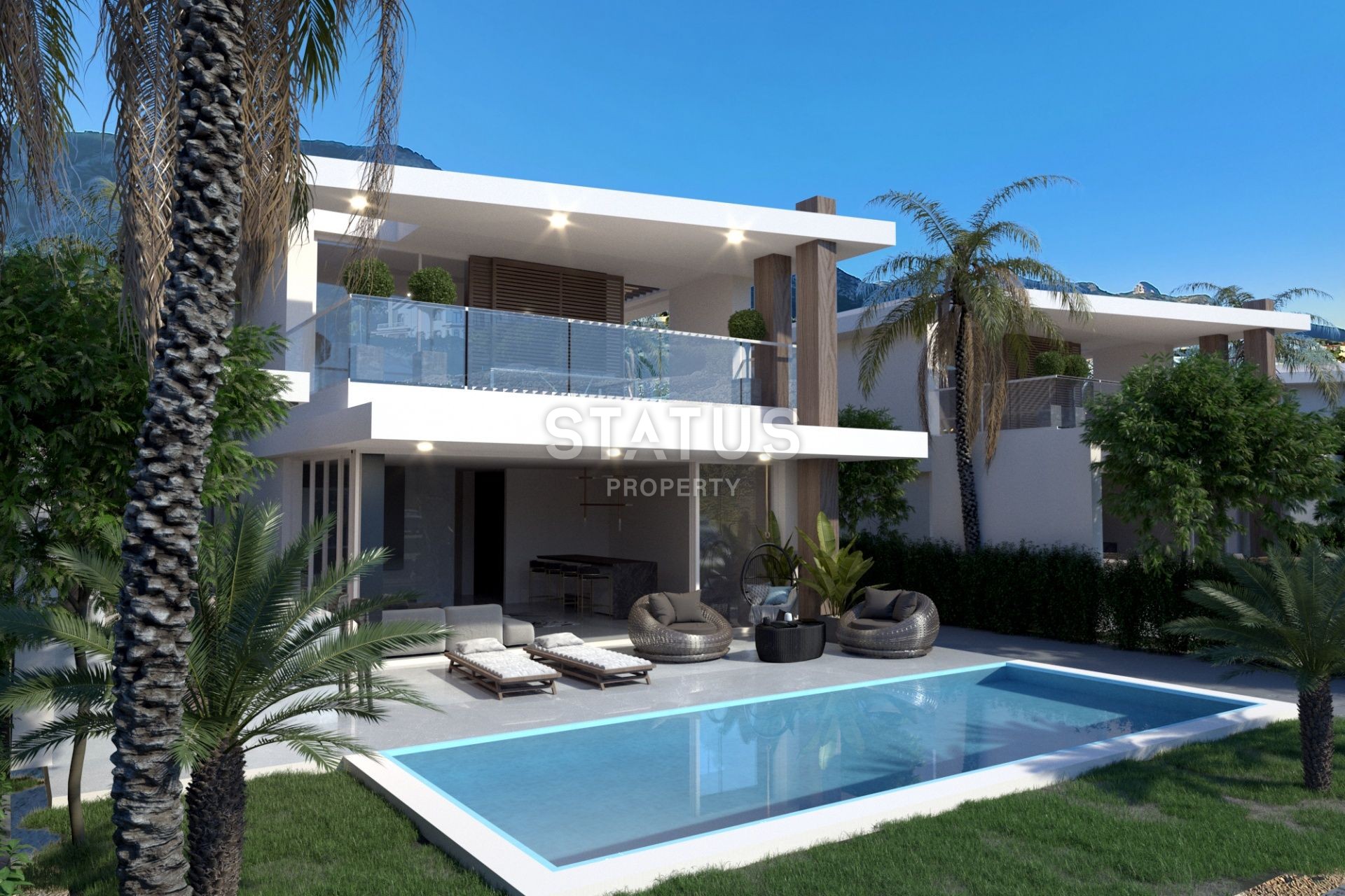 Вилла Duplex 3+1(140 м? ) с бассейном в новом комплексе в Эсентепе фото 16