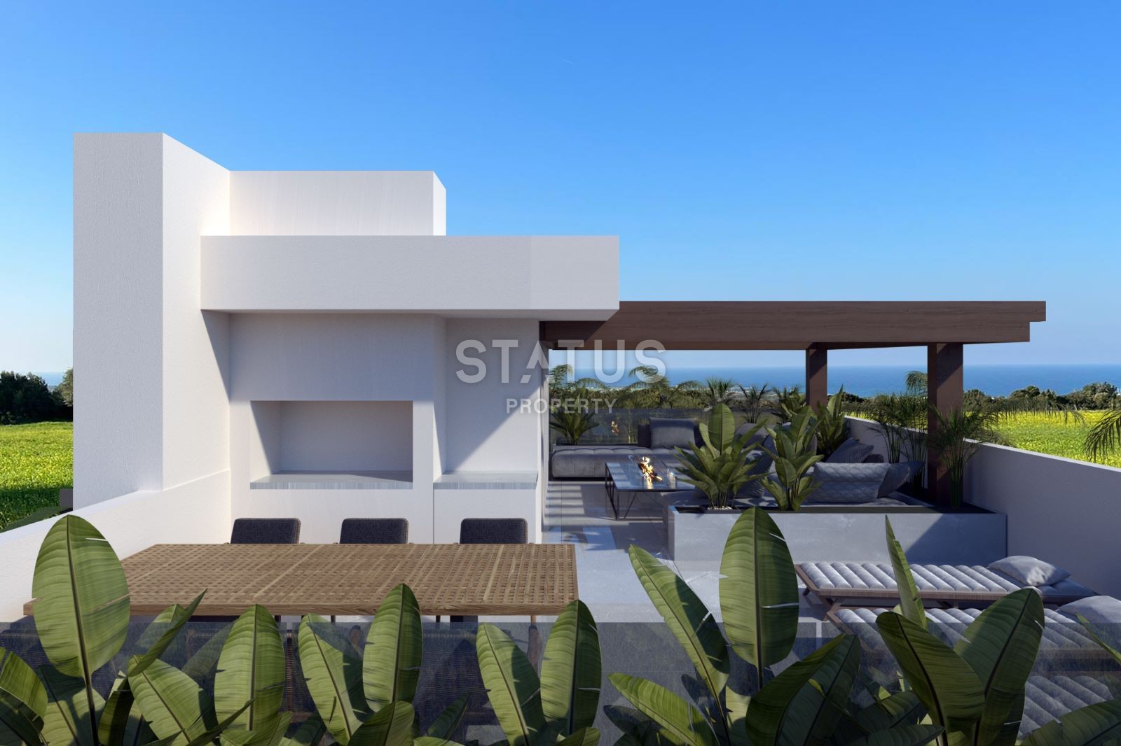 Вилла Duplex 3+1(140 м? ) с бассейном в новом комплексе в Эсентепе фото 17