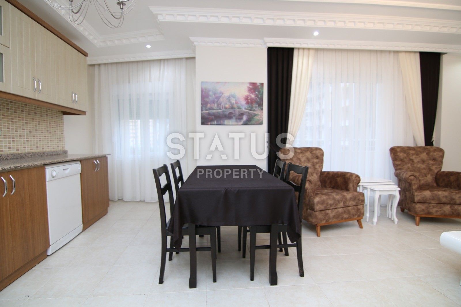 Квартира в Махмутларе с мебелью и красивыми видами 120 кв.м. фото 14