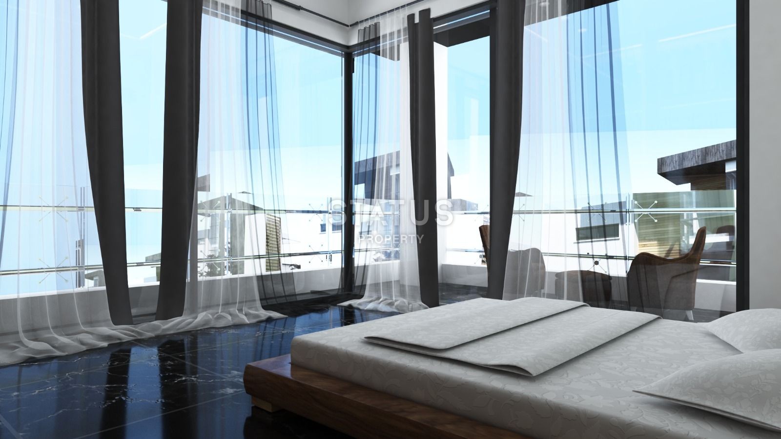 Современная вилла 3+1 (210 м?) с участком земли в новом комплексе в Боазе фото 24