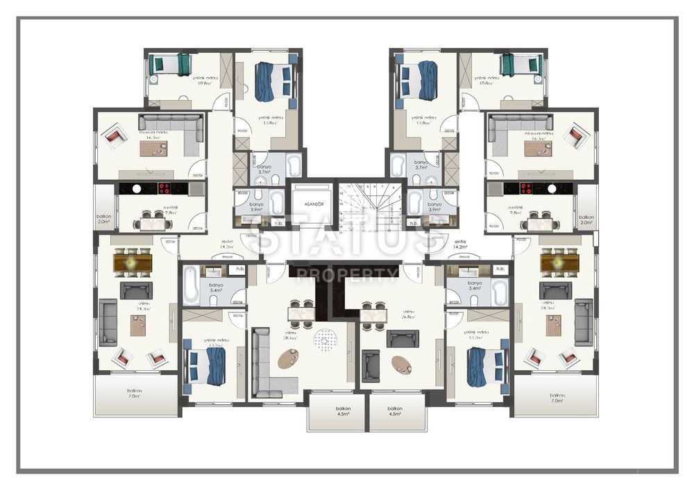 Выгодные варианты недвижимости  в центре города Аланья фото 12