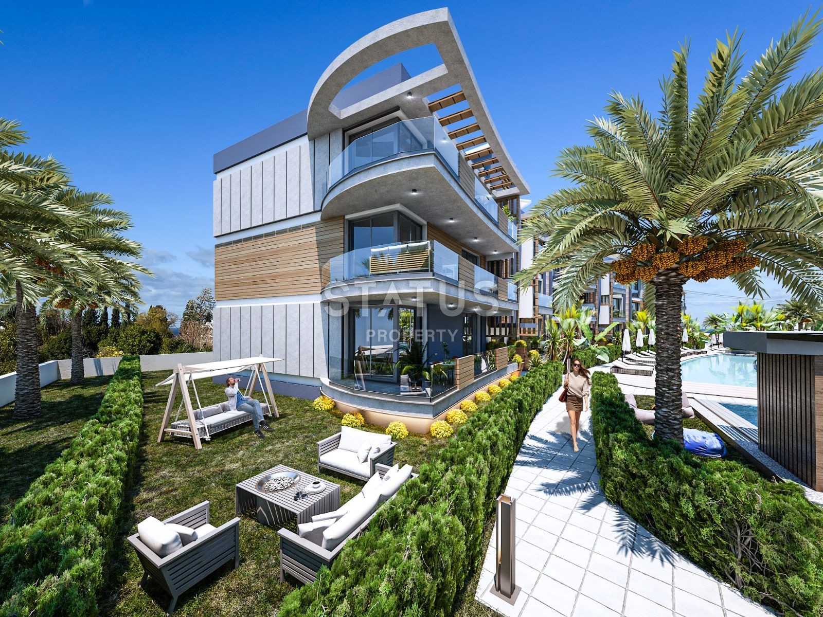 Three-room apartment 110 m? with a terrace of 115 m? in a new complex in Lapta фото 16