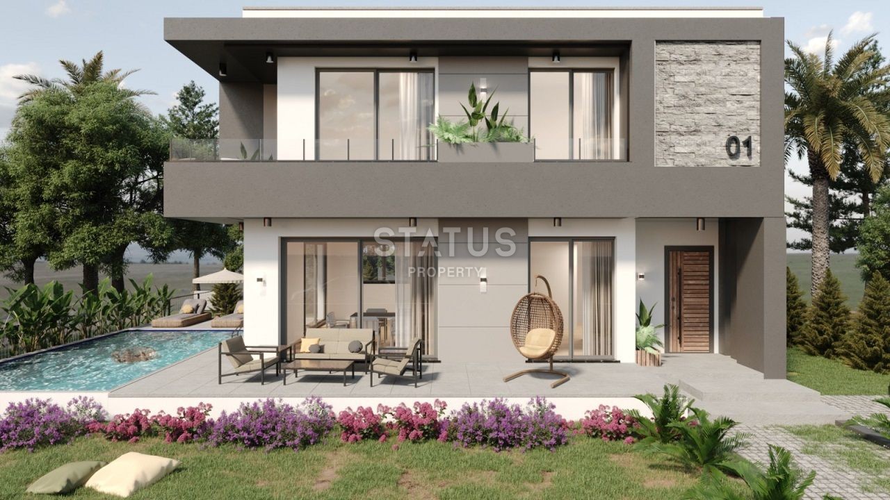 Новая вилла 3+1(195 м?) с бассейном в Озанкее фото 4