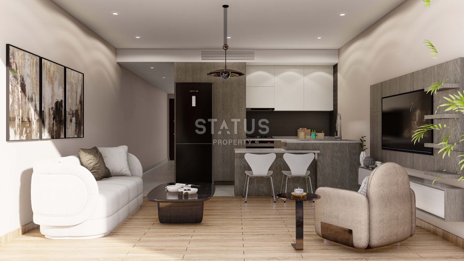 Двухкомнатная квартира 81 м? с выходом к бассейну в красивом комплексе фото 10