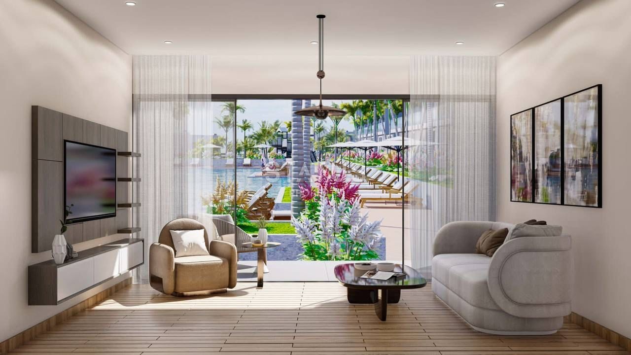 Двухкомнатная квартира 81 м? с выходом к бассейну в красивом комплексе фото 12