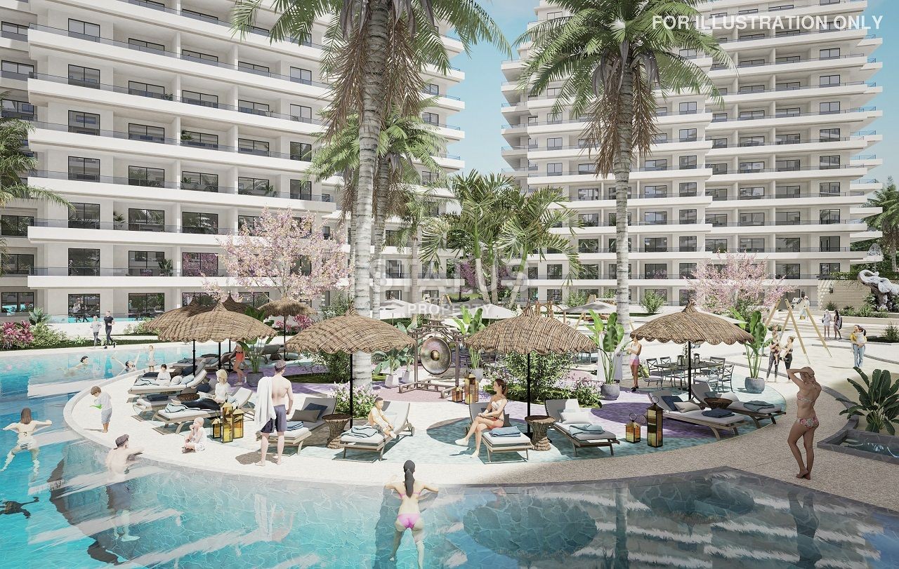 Студия 46 м? с балконом в новом комплексе в Искеле фото 5