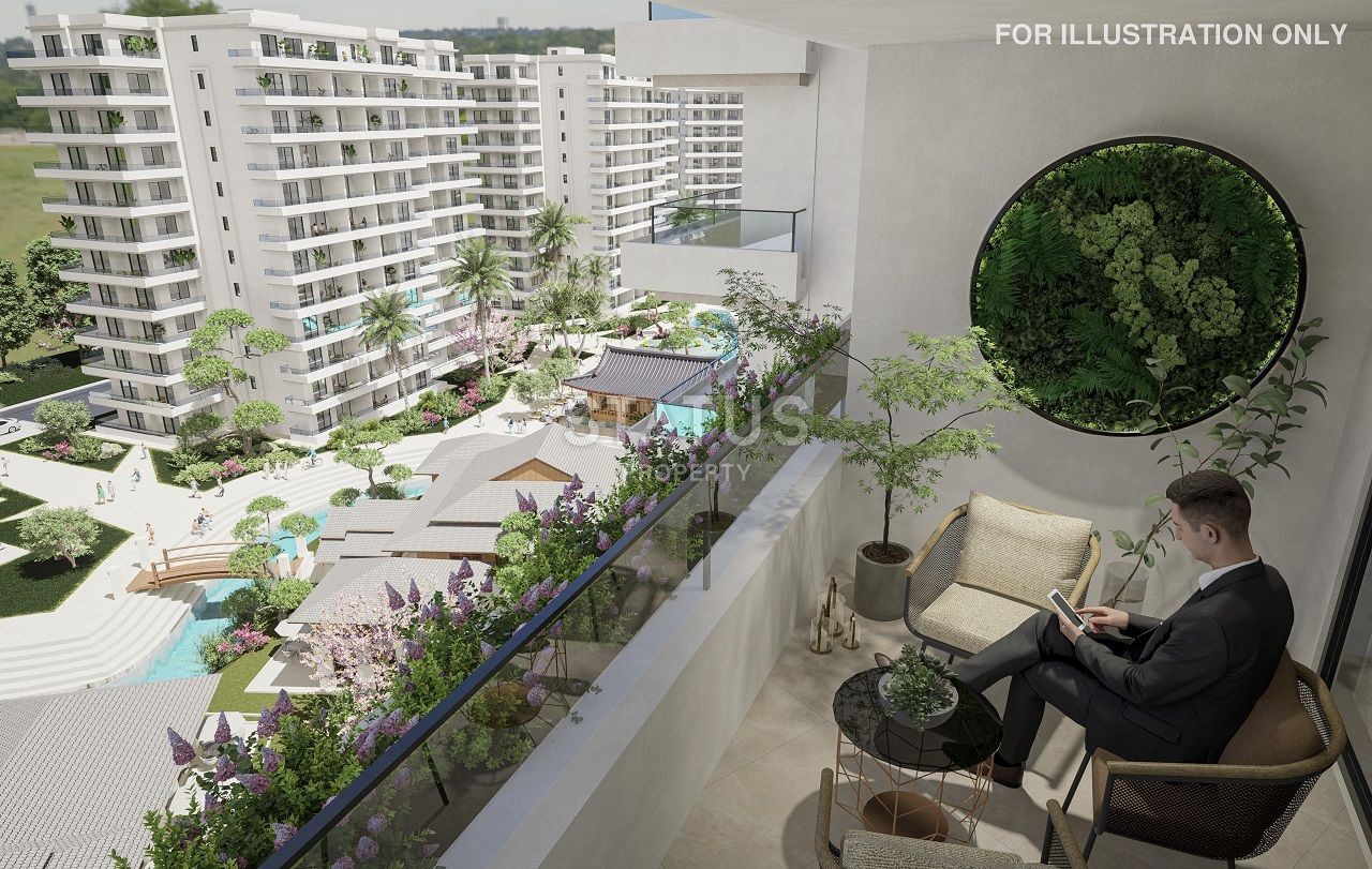 Студия 46 м? с балконом в новом комплексе в Искеле фото 12