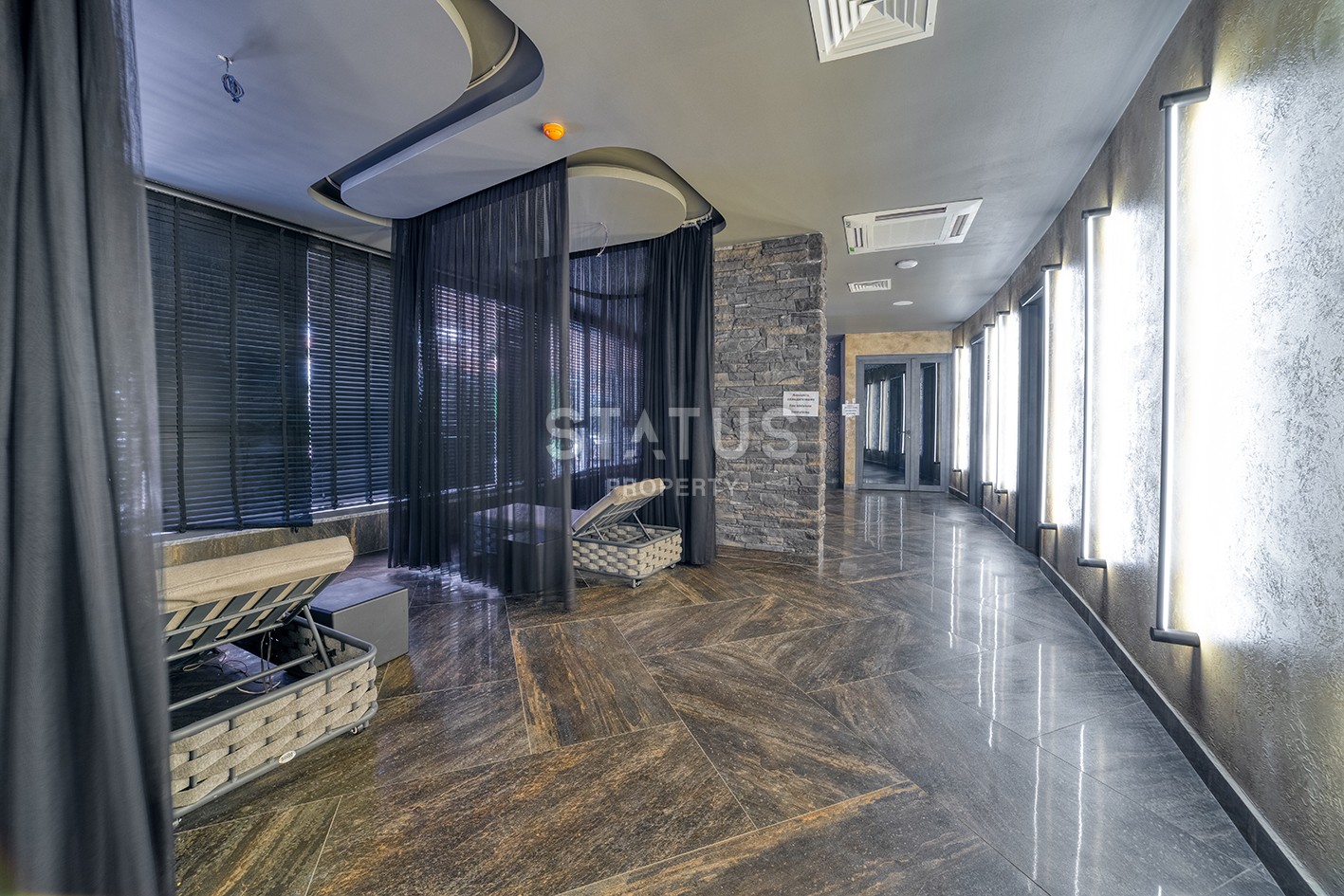 Шикарные апартаменты в люкс комплексе на первой линии в Каргыджаке, 45м2 фото 12