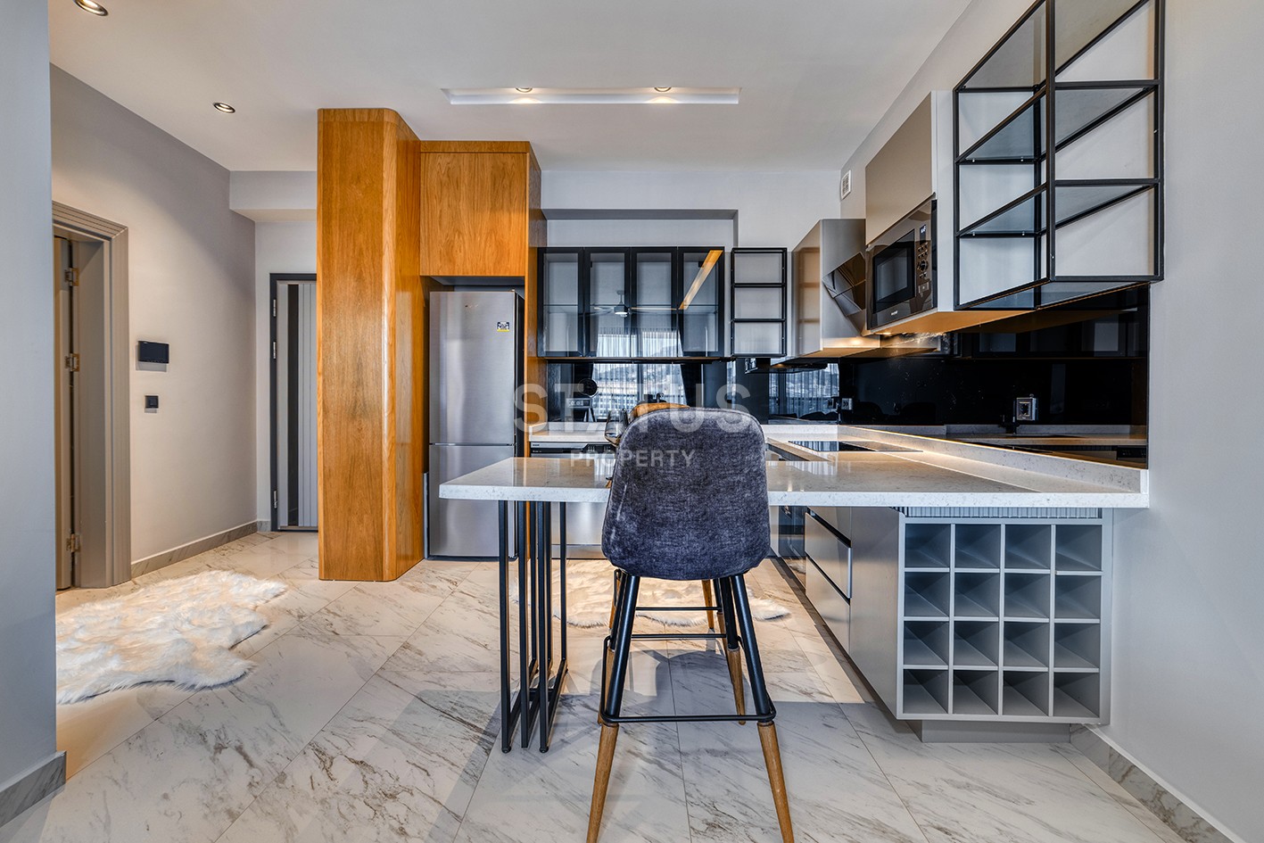 Шикарные апартаменты в люкс комплексе на первой линии в Каргыджаке, 45м2 фото 13