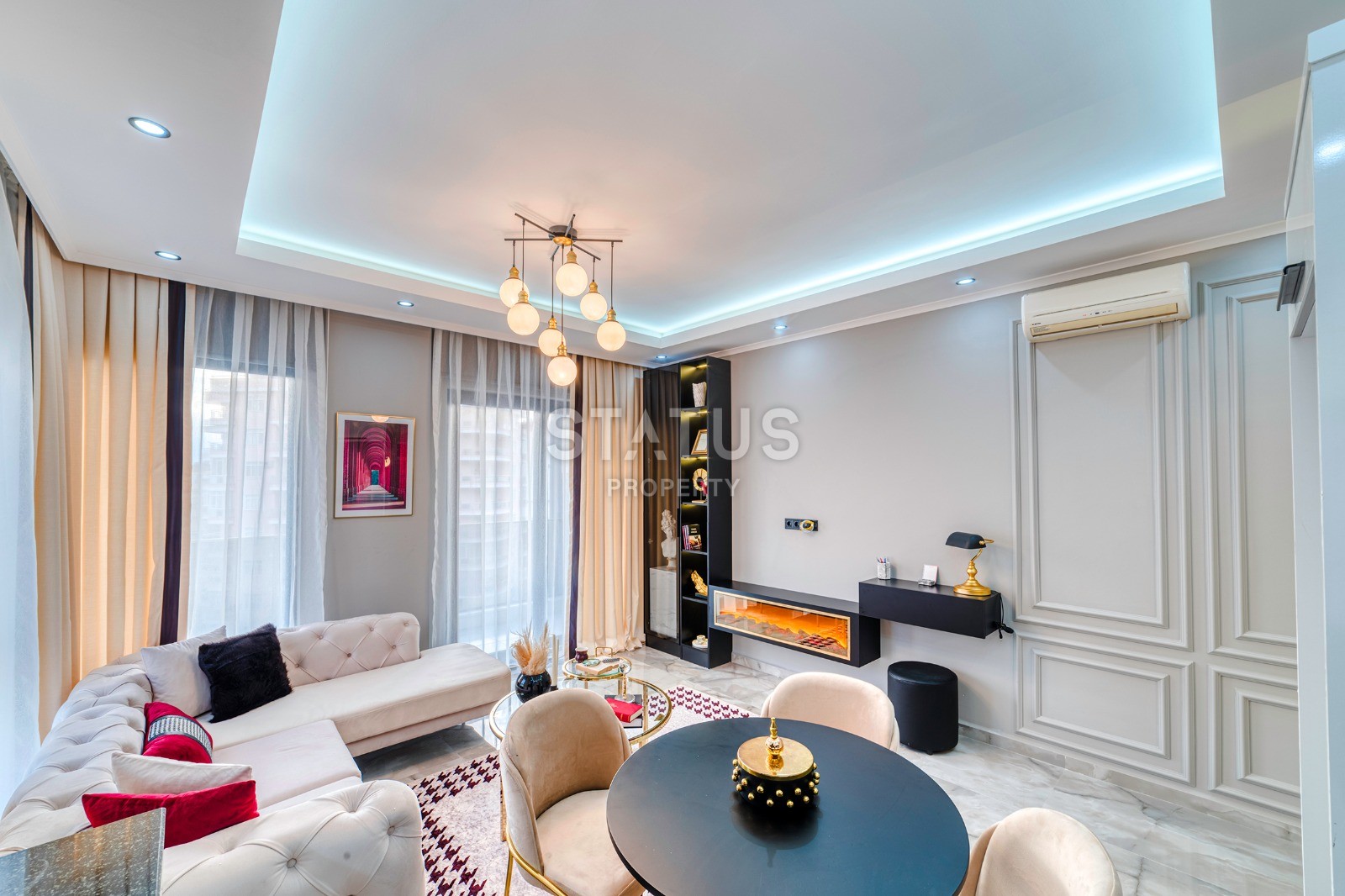 Комфортная квартира 1+1 с дизайнерской мебелью и ремонтом в Махмутларе, 60м2 фото 4