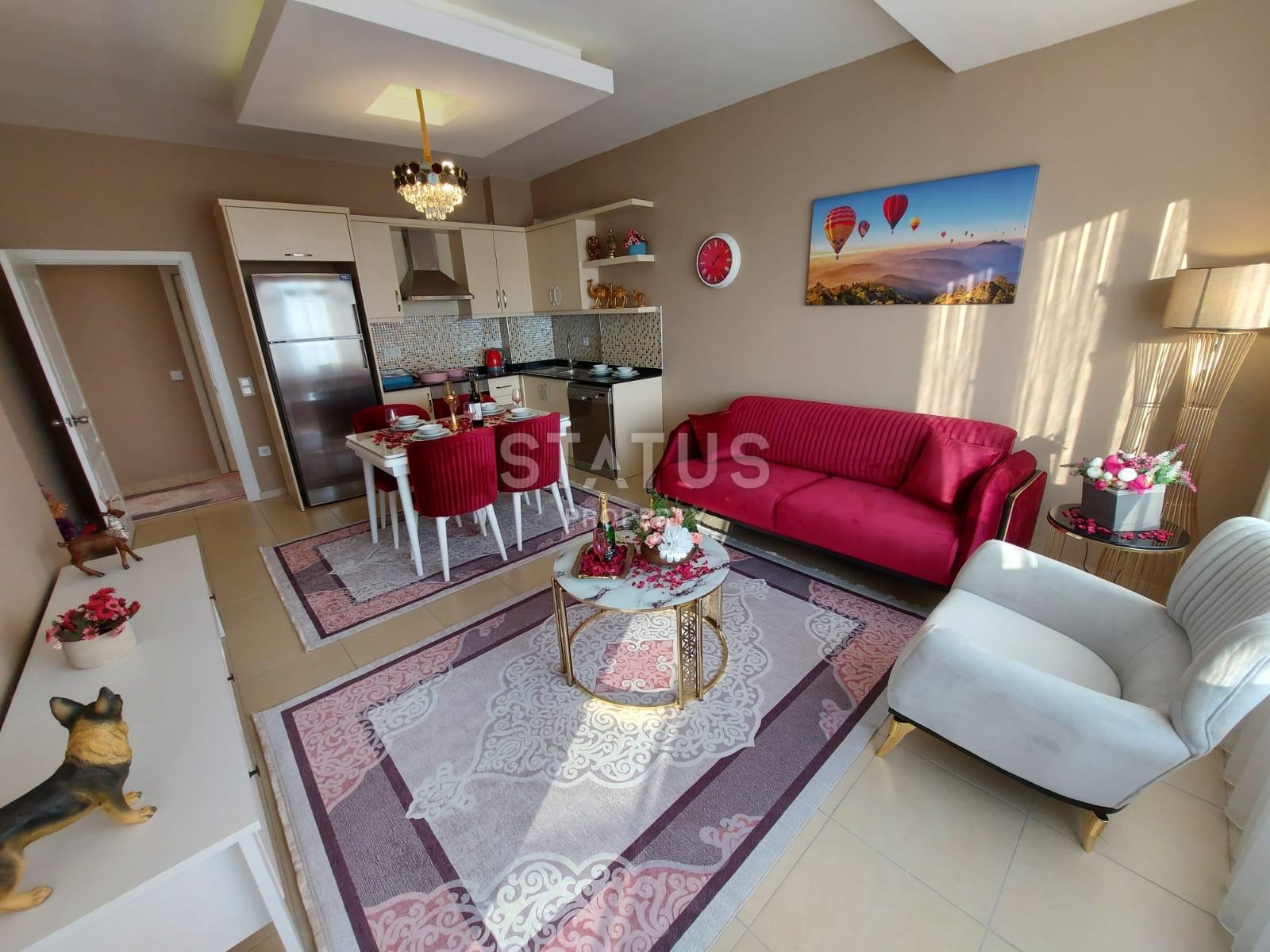 Меблированная квартира 2+1 с видом на море в Махмутларе, 110 м2 фото 19