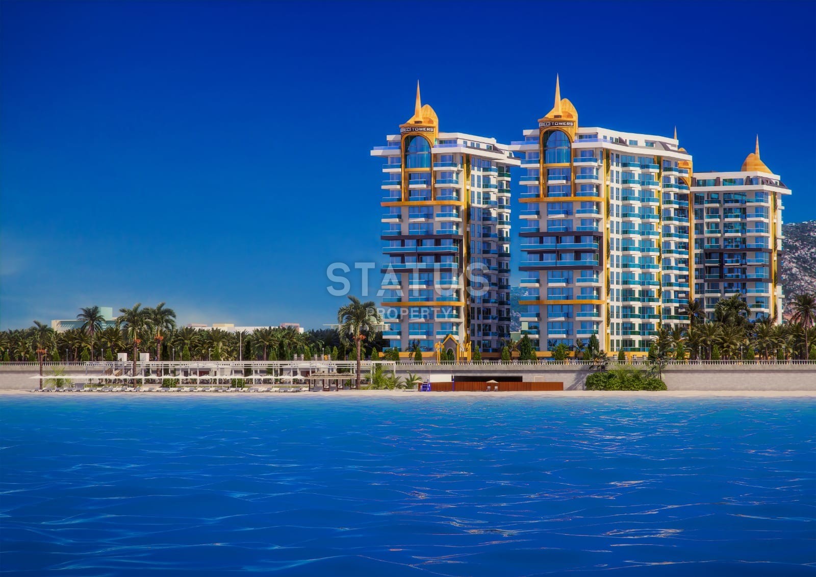 Огромная квартира 4+1 с видом на море в Премиум комплексе, 195 м2 фото 3