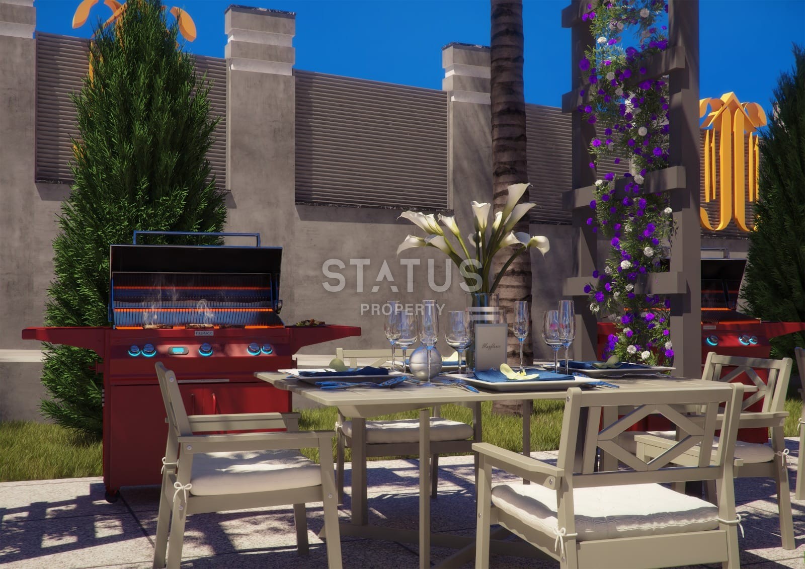 Огромная квартира 4+1 с видом на море в Премиум комплексе, 195 м2 фото 7